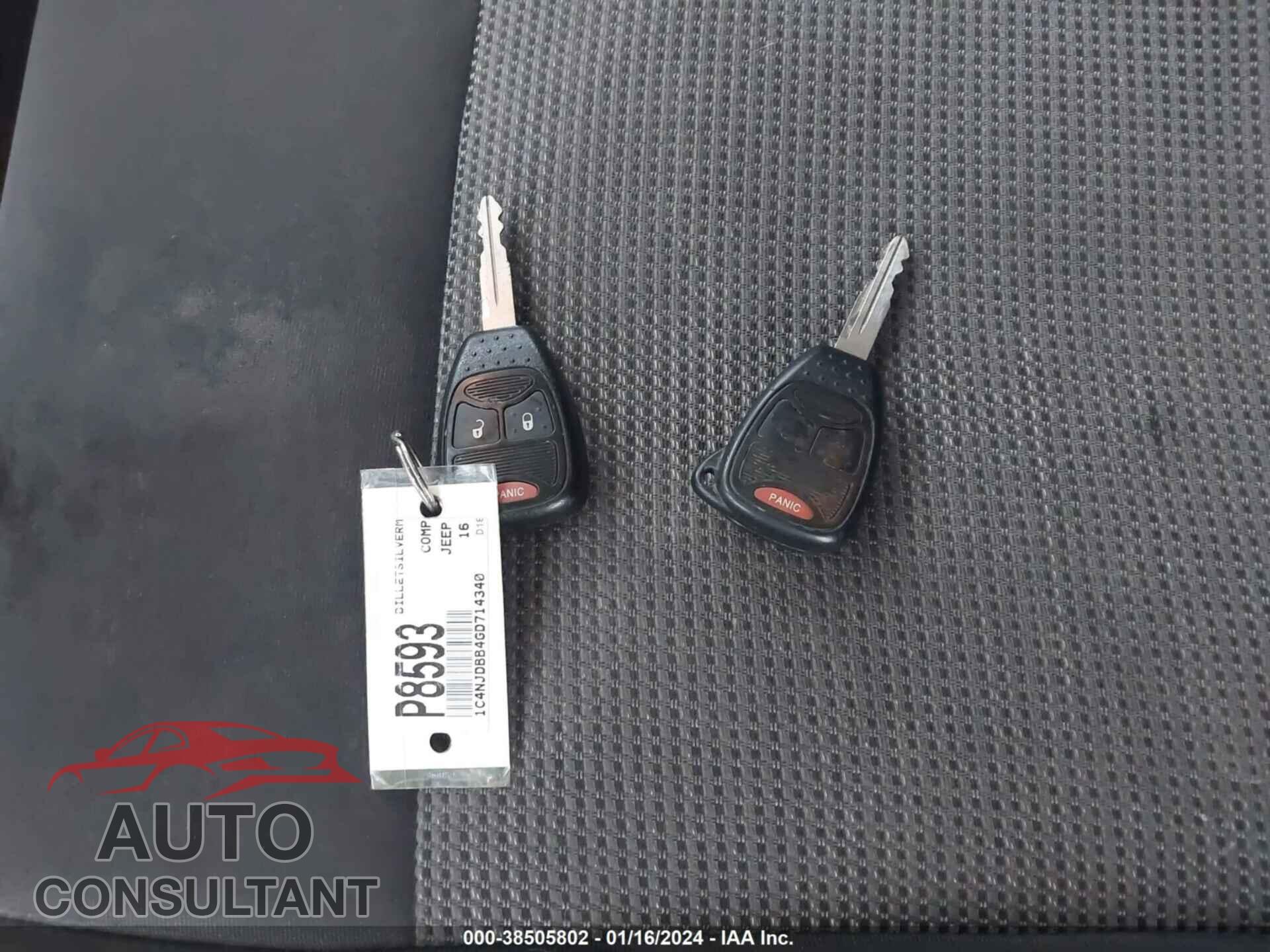 JEEP COMPASS 2016 - 1C4NJDBB4GD714340