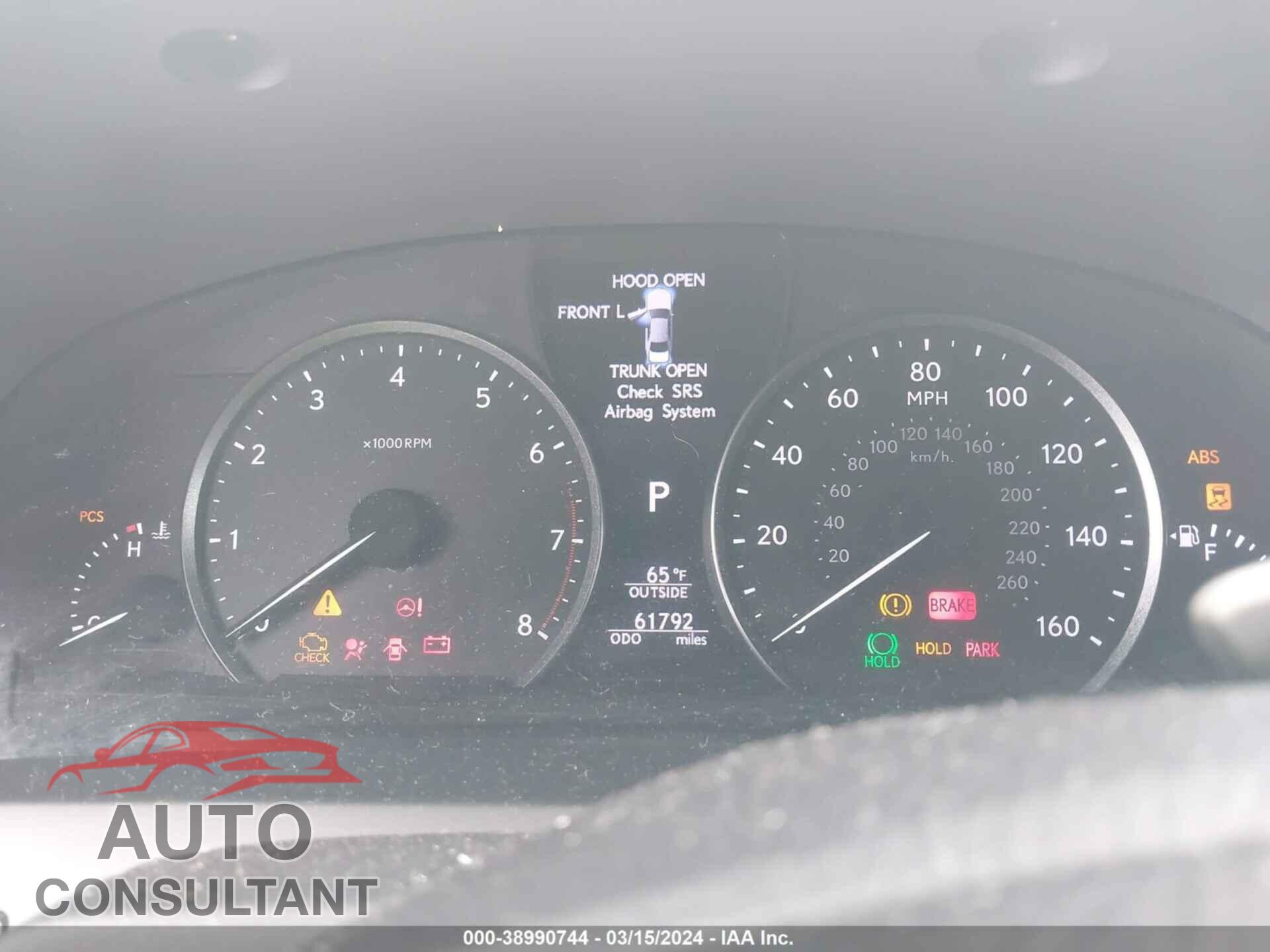 LEXUS LS 460 2017 - JTHBL5EF2H5146777