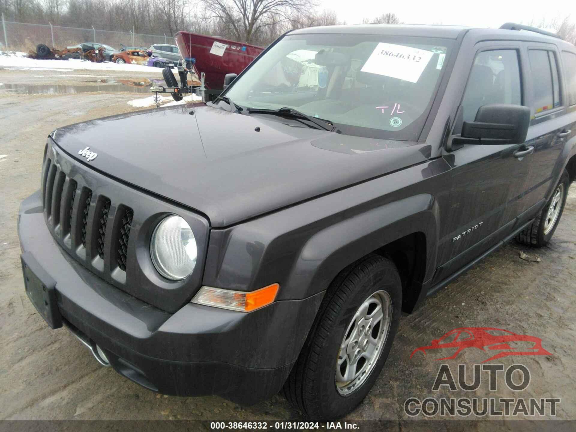 JEEP PATRIOT 2017 - 1C4NJRBB9HD196210