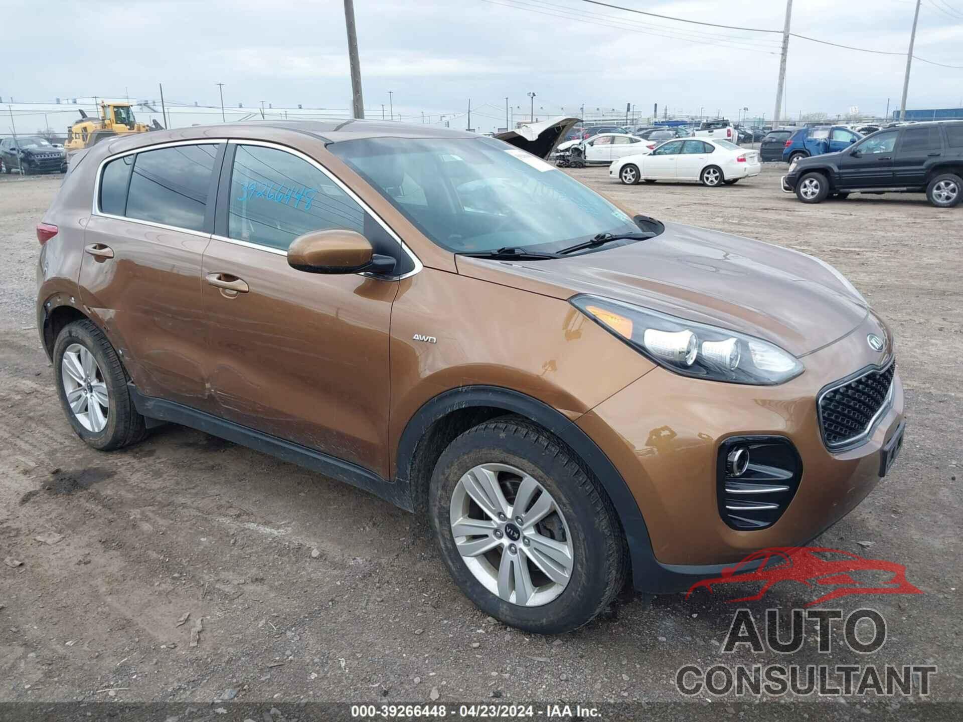 KIA SPORTAGE 2018 - KNDPMCAC0J7438801