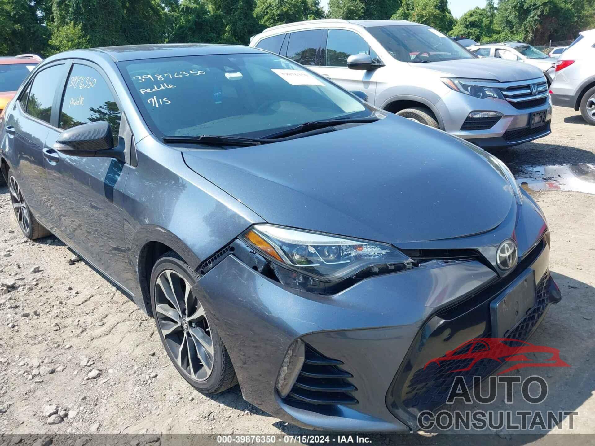 TOYOTA COROLLA 2017 - 2T1BURHE2HC756464
