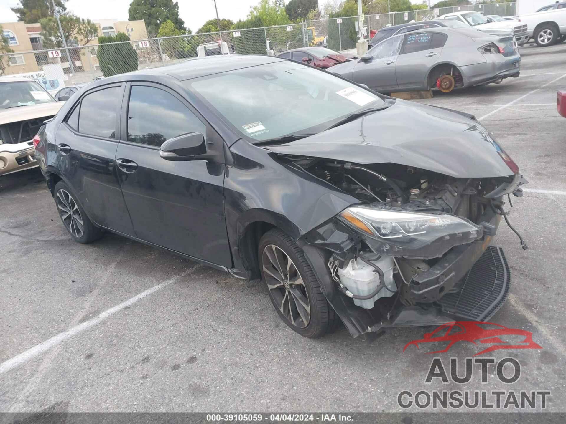 TOYOTA COROLLA 2018 - 5YFBURHE9JP837032