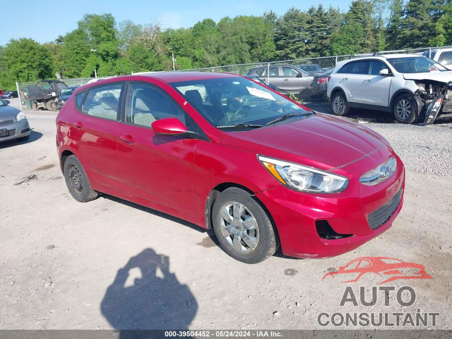 HYUNDAI ACCENT 2017 - KMHCT5AE8HU363383