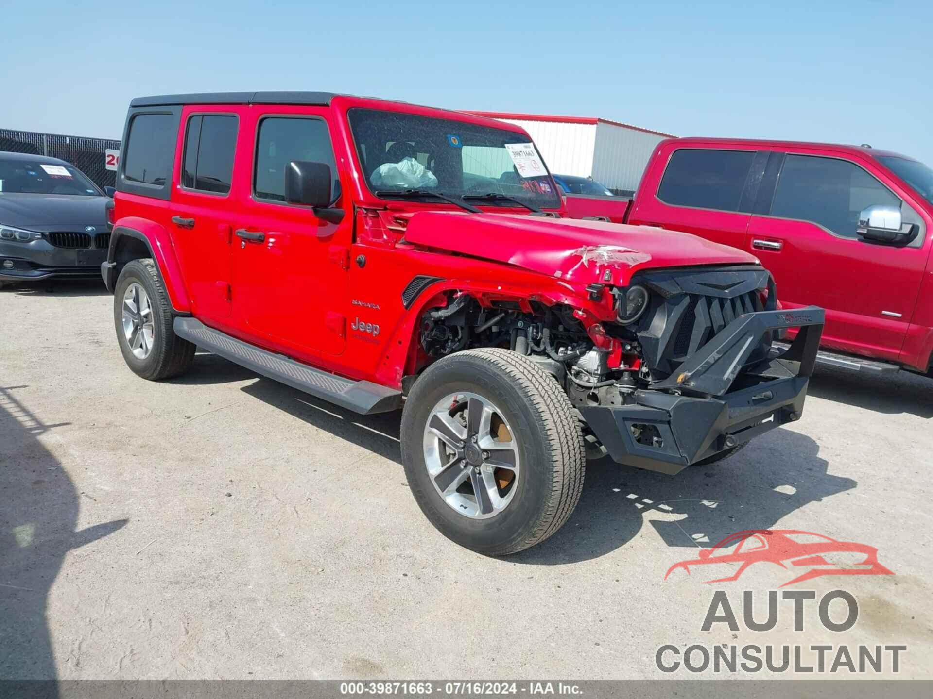 JEEP WRANGLER UNLIMITED 2019 - 1C4HJXEN4KW591690