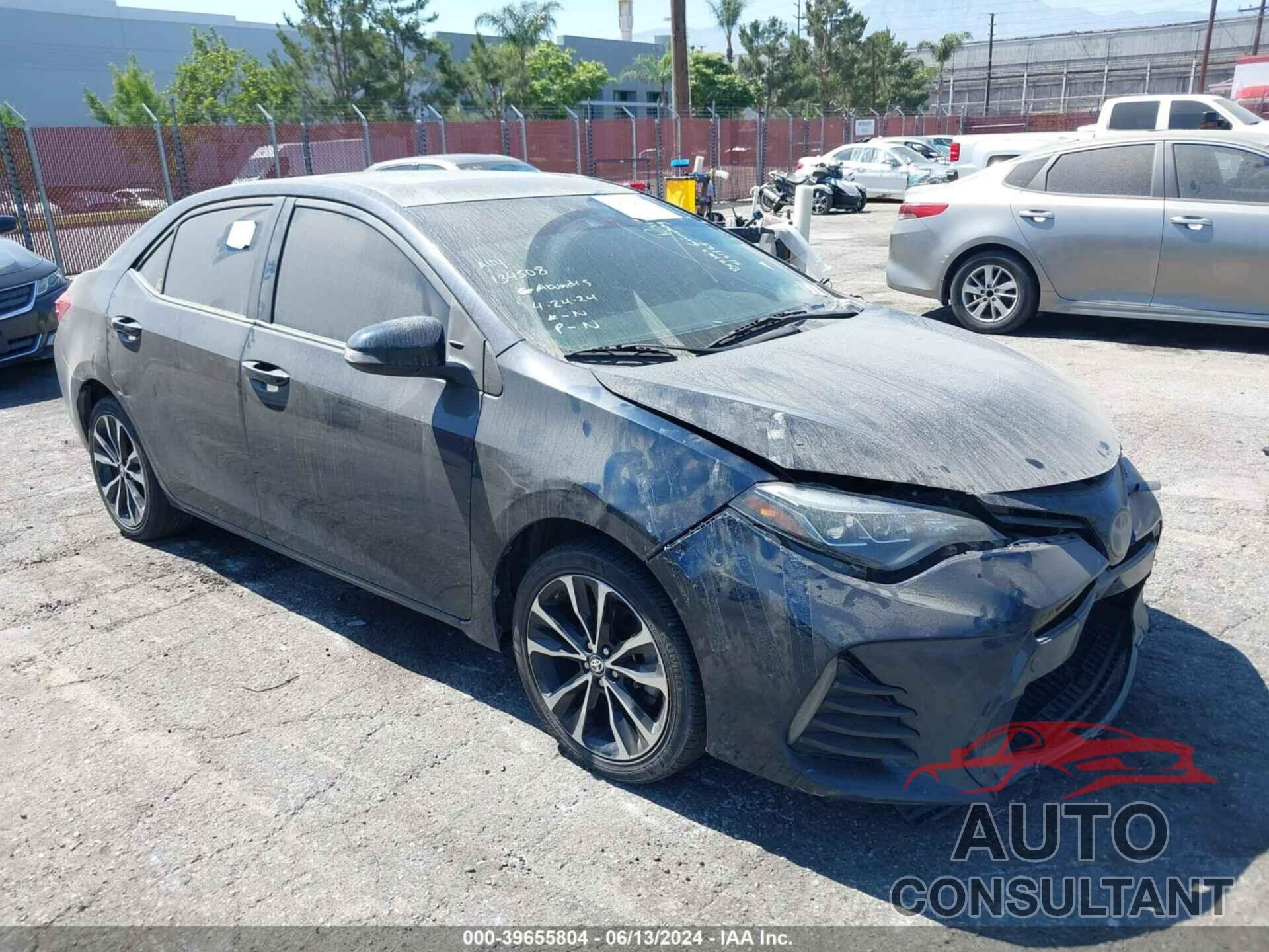 TOYOTA COROLLA 2019 - 2T1BURHEXKC134508