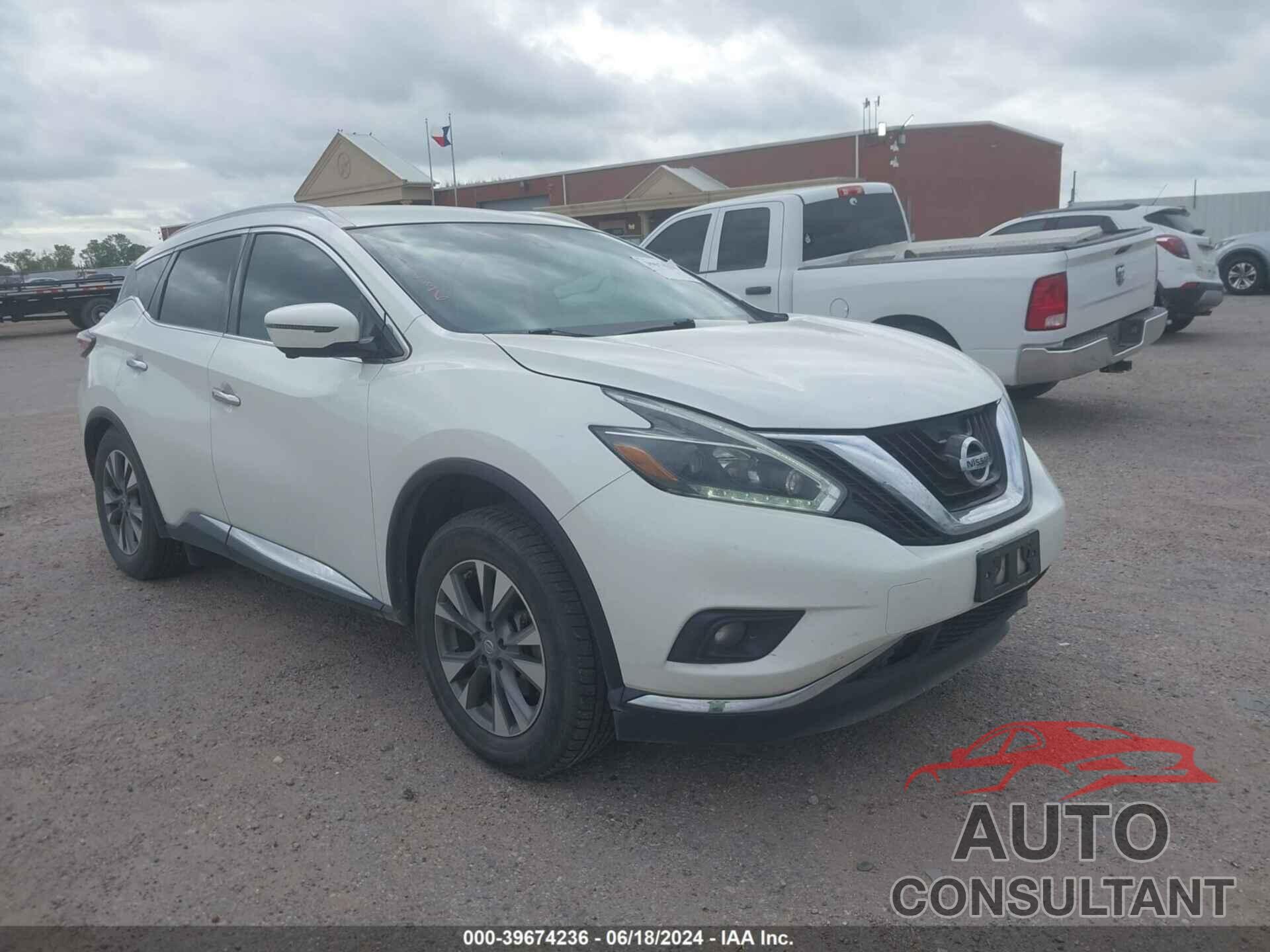 NISSAN MURANO 2018 - 5N1AZ2MG4JN192567