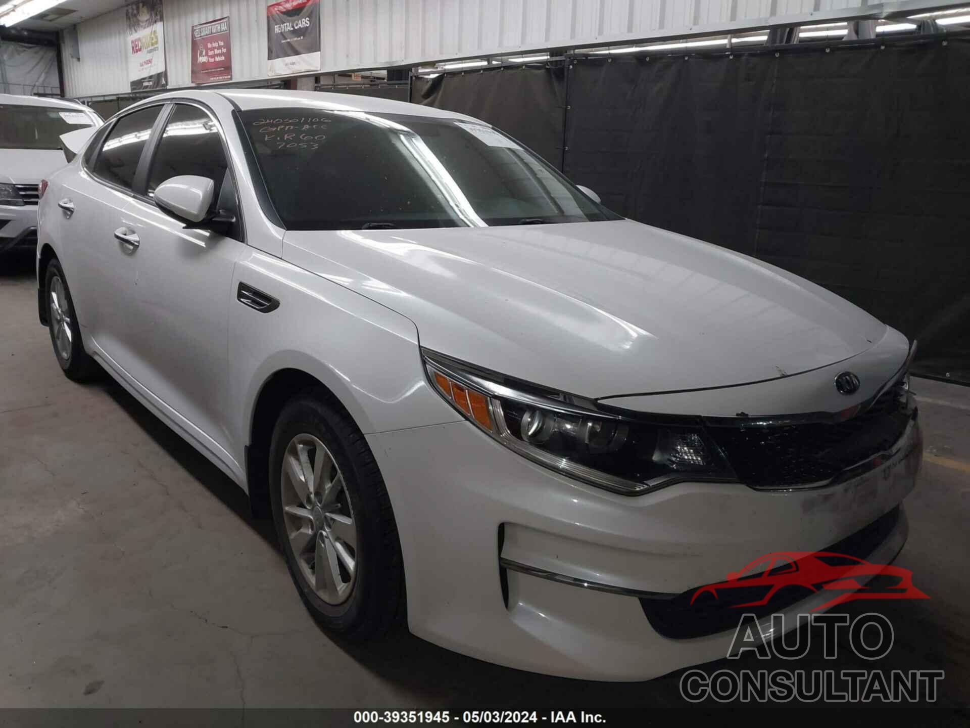 KIA OPTIMA 2016 - KNAGT4L3XG5107053