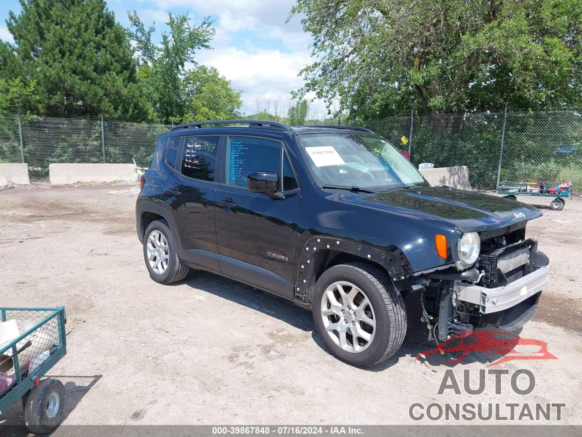 JEEP RENEGADE 2016 - ZACCJABT1GPD81109