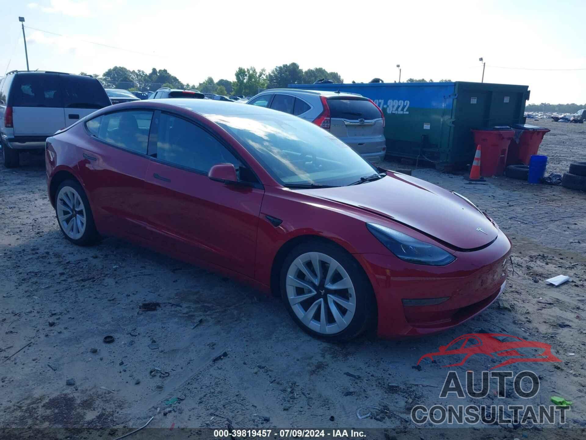 TESLA MODEL 3 2022 - 5YJ3E1EA1NF286990