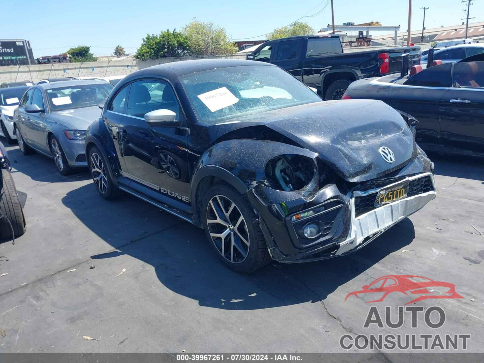 VOLKSWAGEN BEETLE 2016 - 3VWS17AT1GM632145