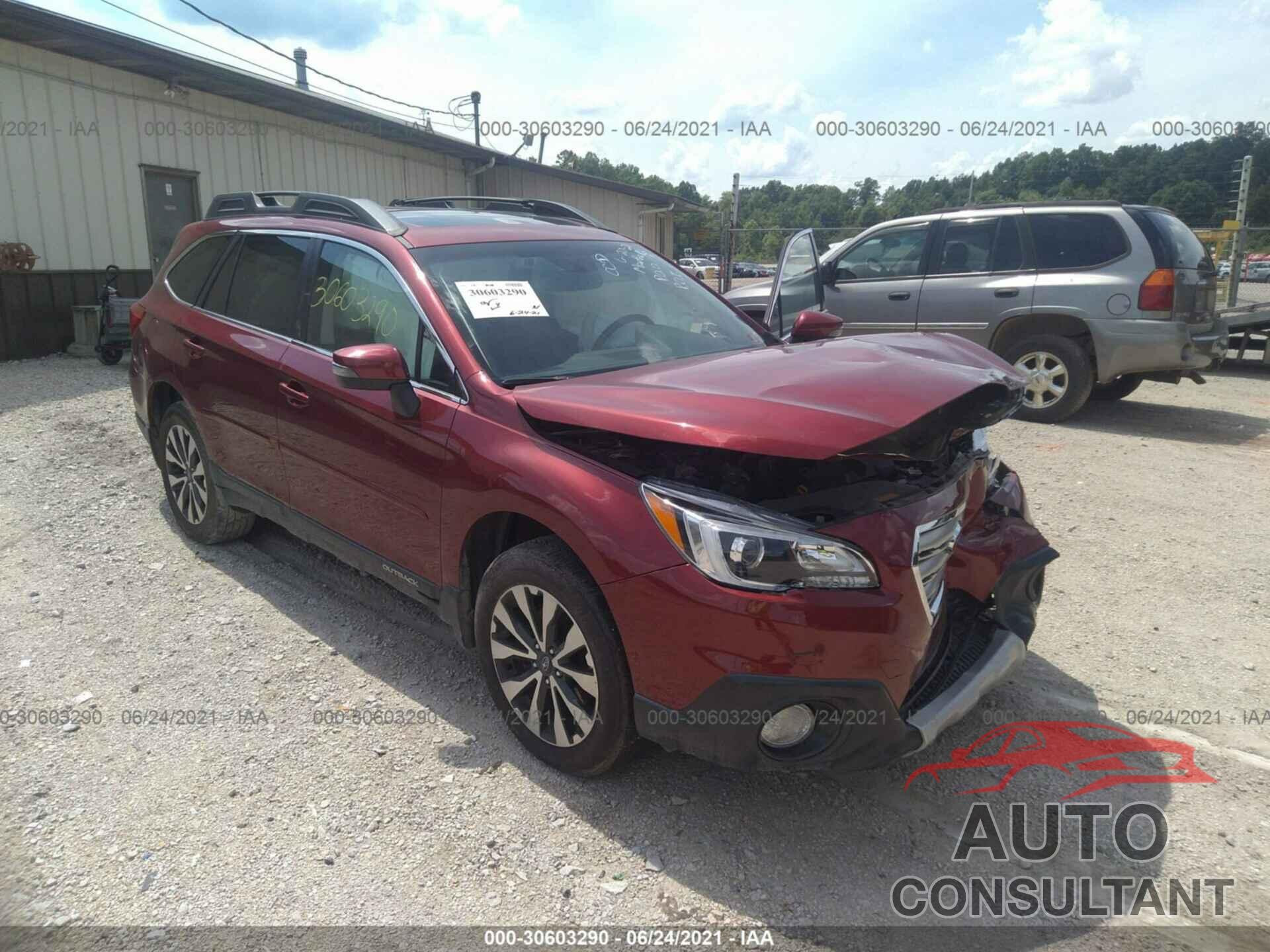 SUBARU OUTBACK 2016 - 4S4BSANC3G3302429