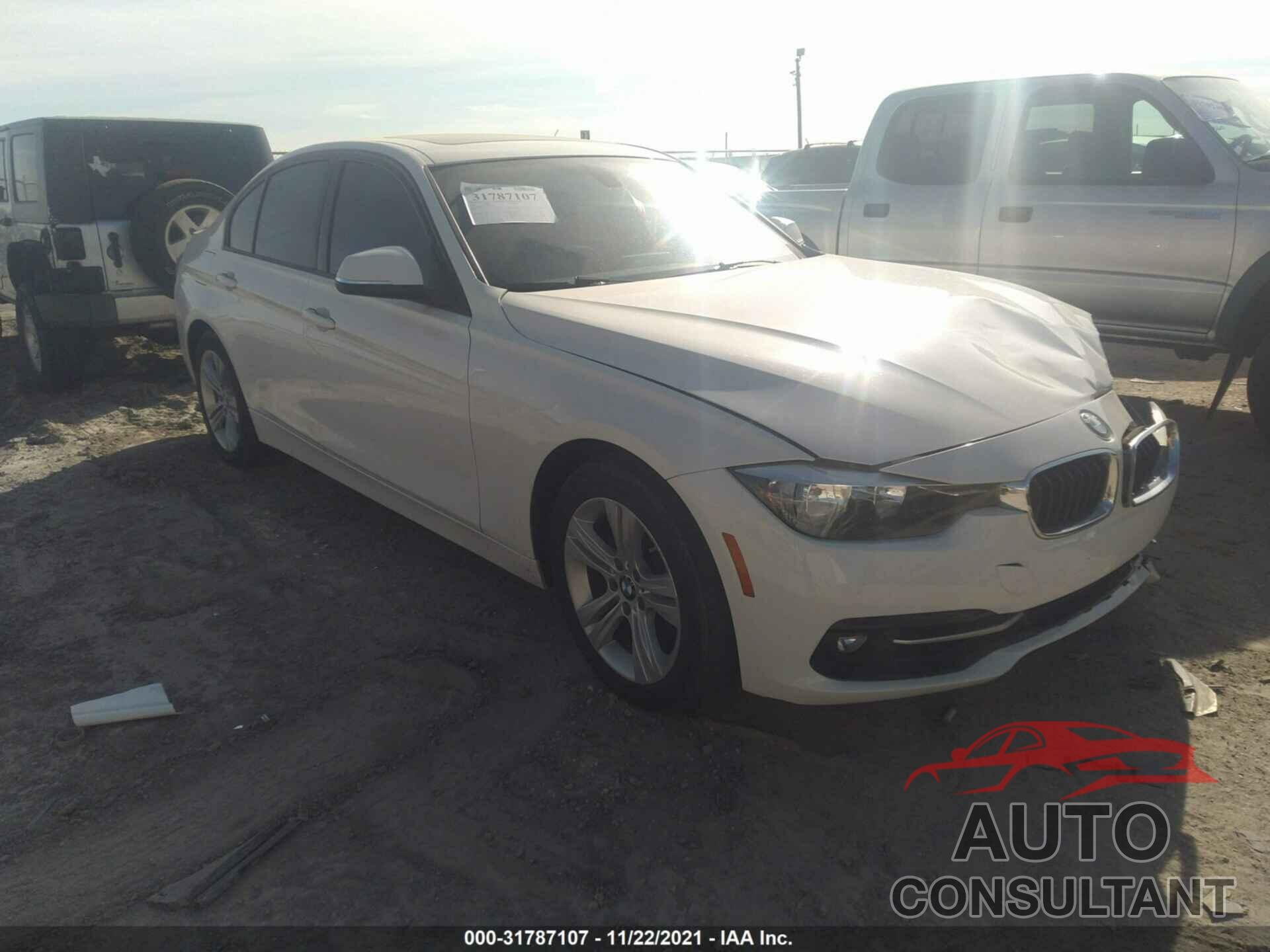 BMW 3 SERIES 2016 - WBA8E3G5XGNT79347