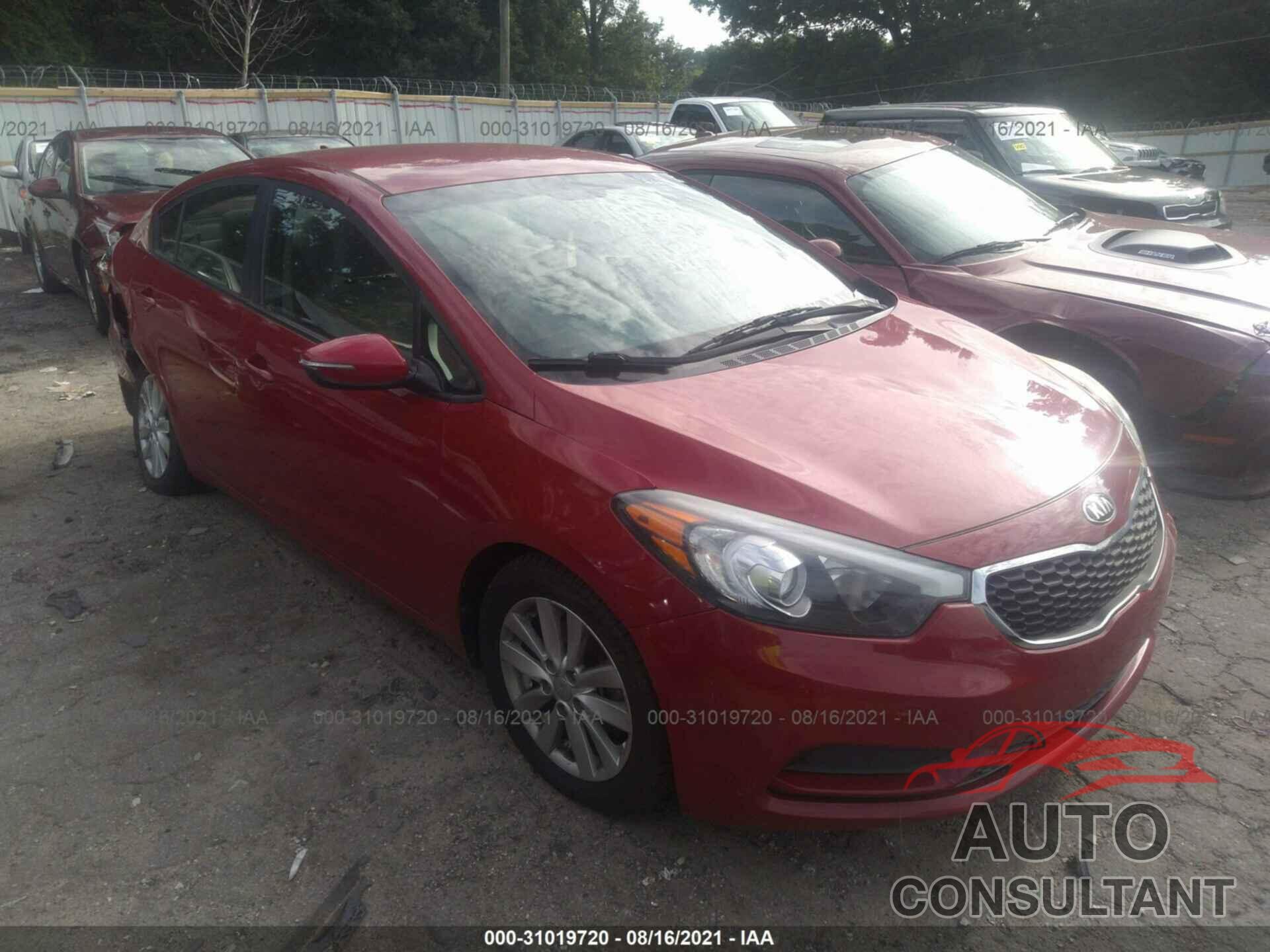 KIA FORTE 2016 - KNAFX4A61G5442134