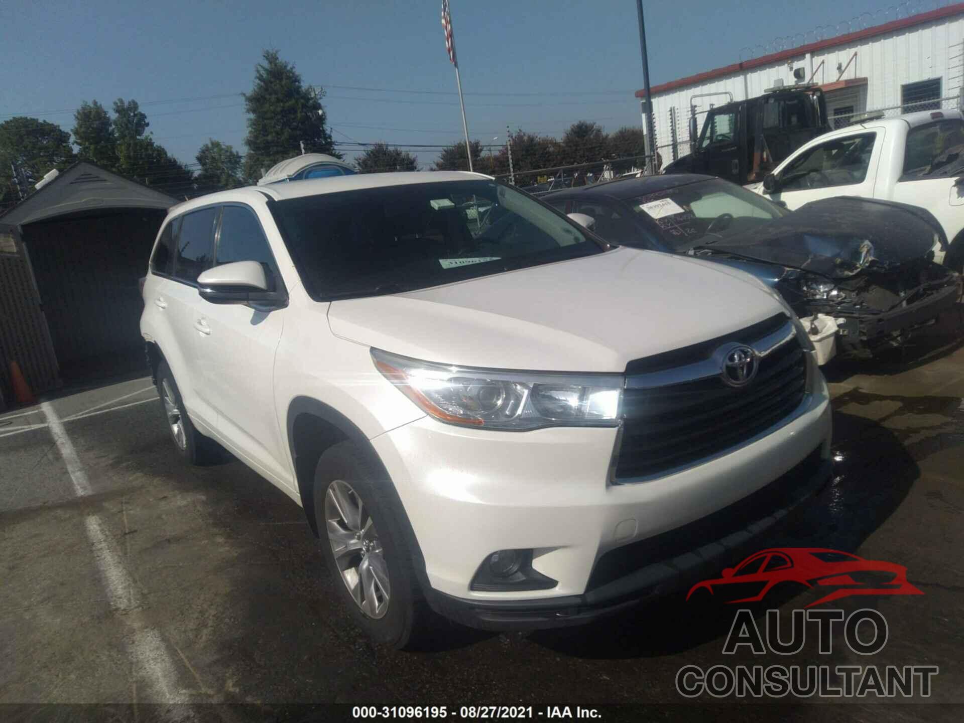 TOYOTA HIGHLANDER 2016 - 5TDBKRFH4GS291730