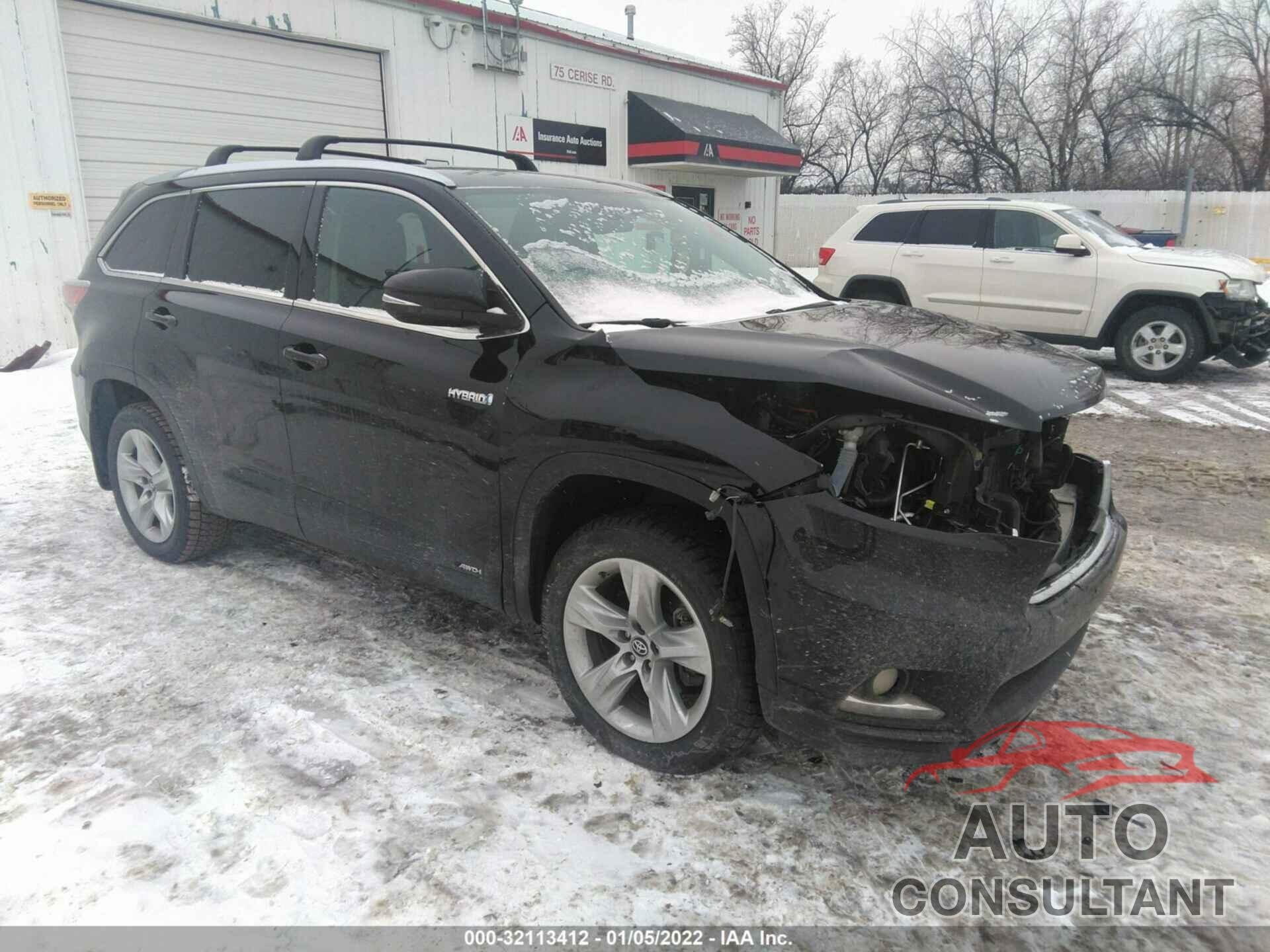 TOYOTA HIGHLANDER HYBRID 2016 - 5TDDCRFH9GS019583