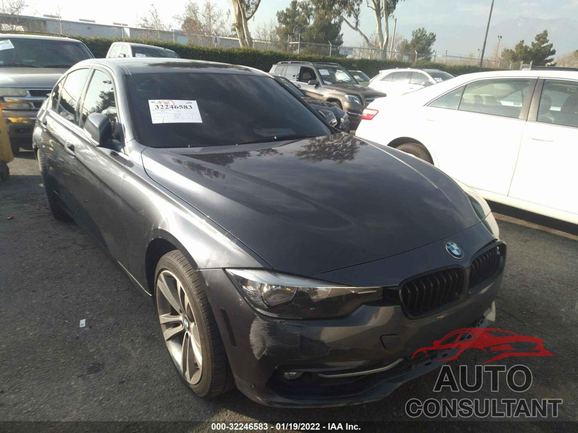 BMW 3 SERIES 2017 - WBA8B9G54HNU51138