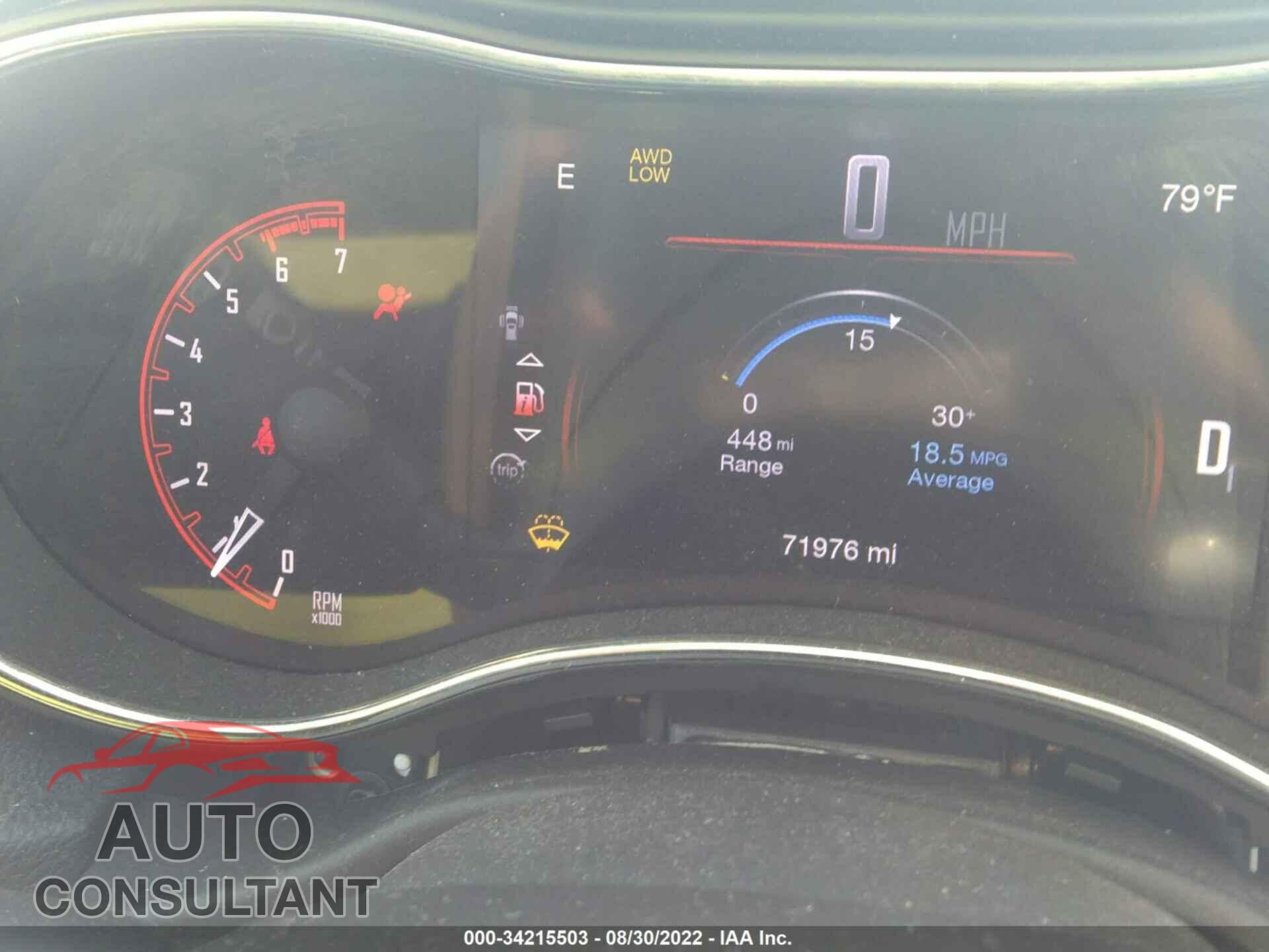 DODGE DURANGO 2017 - 1C4SDJET8HC753291