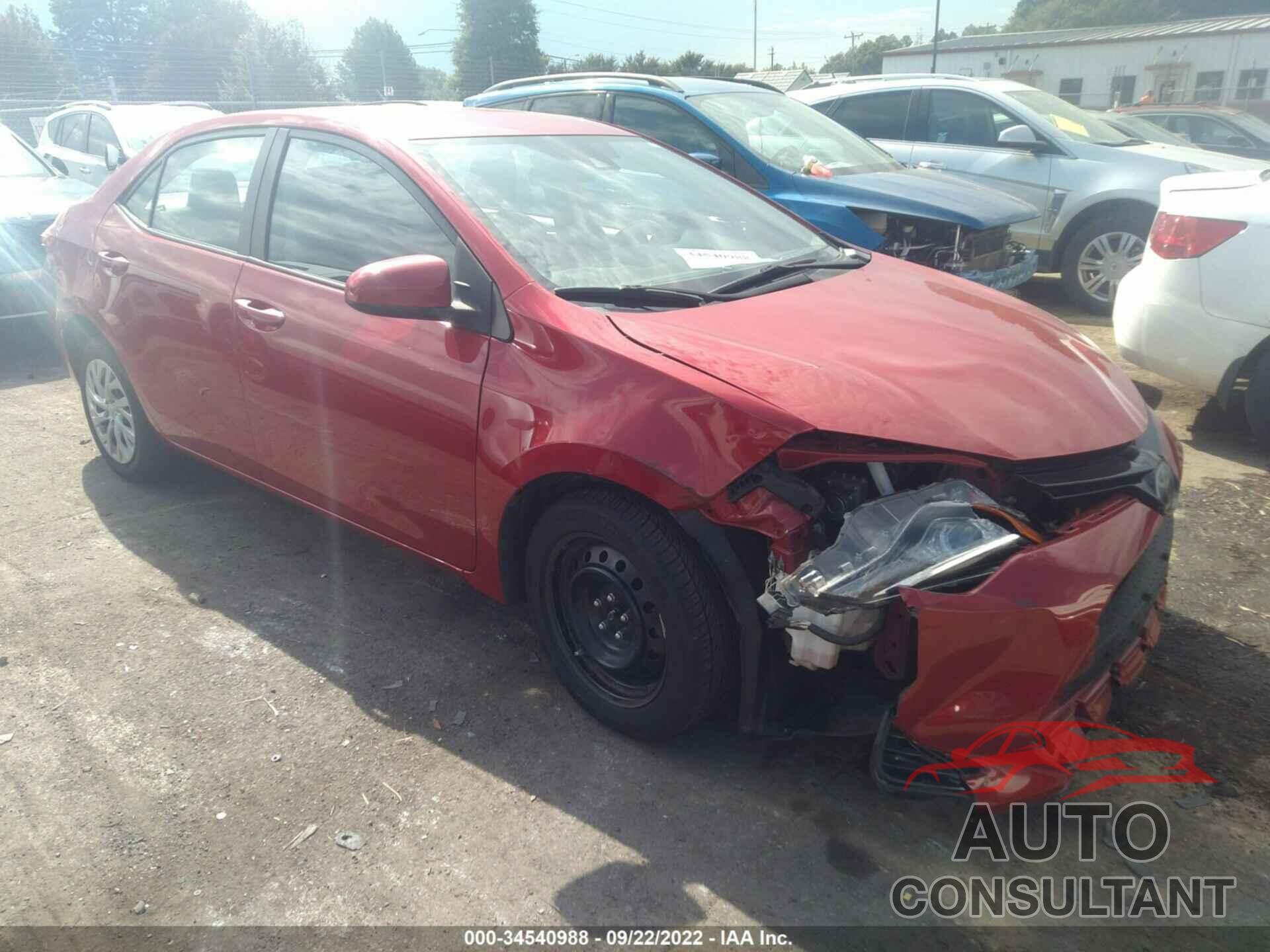 TOYOTA COROLLA 2017 - 2T1BURHE3HC834024