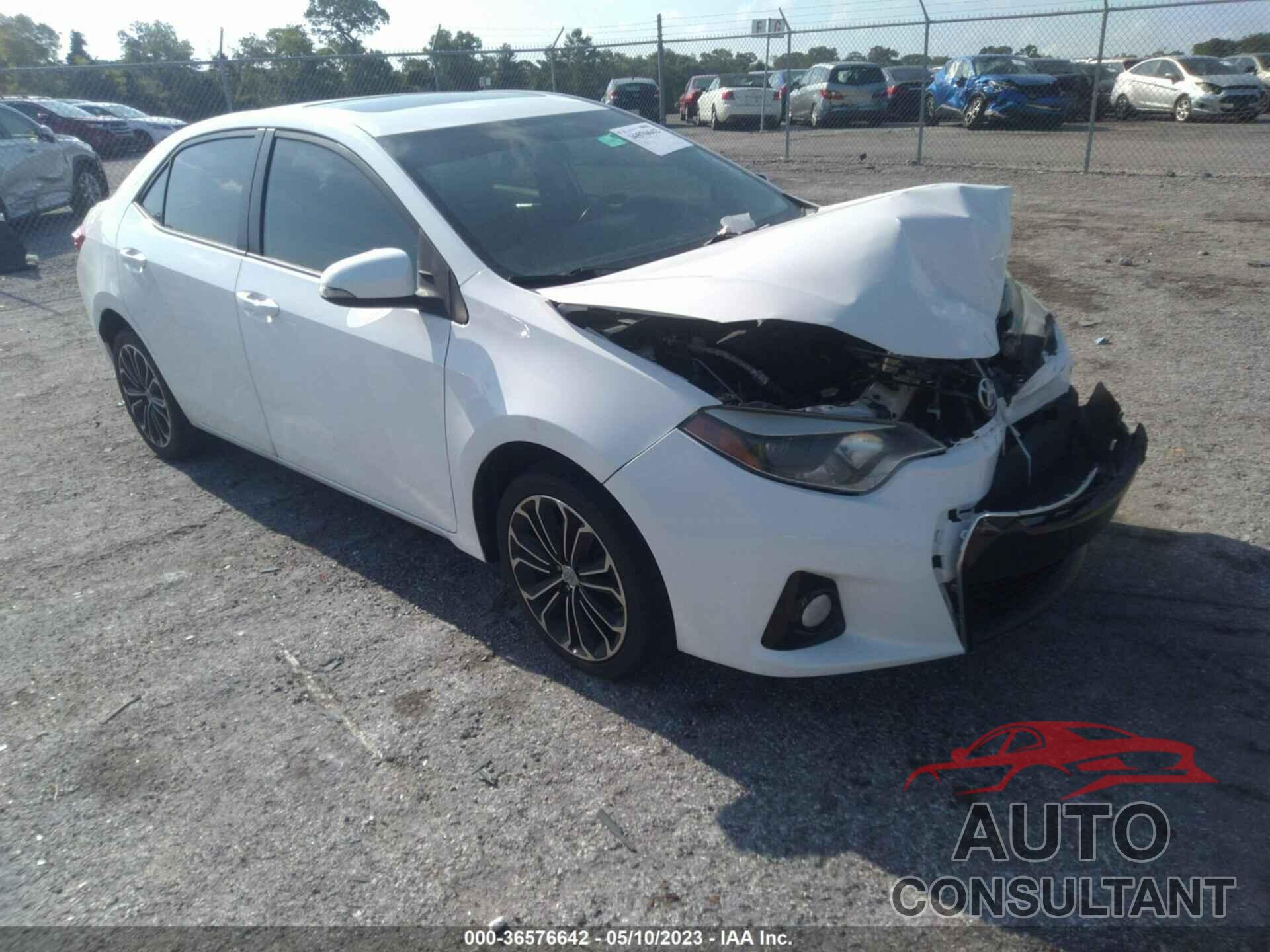 TOYOTA COROLLA 2016 - 5YFBURHE6GP481535