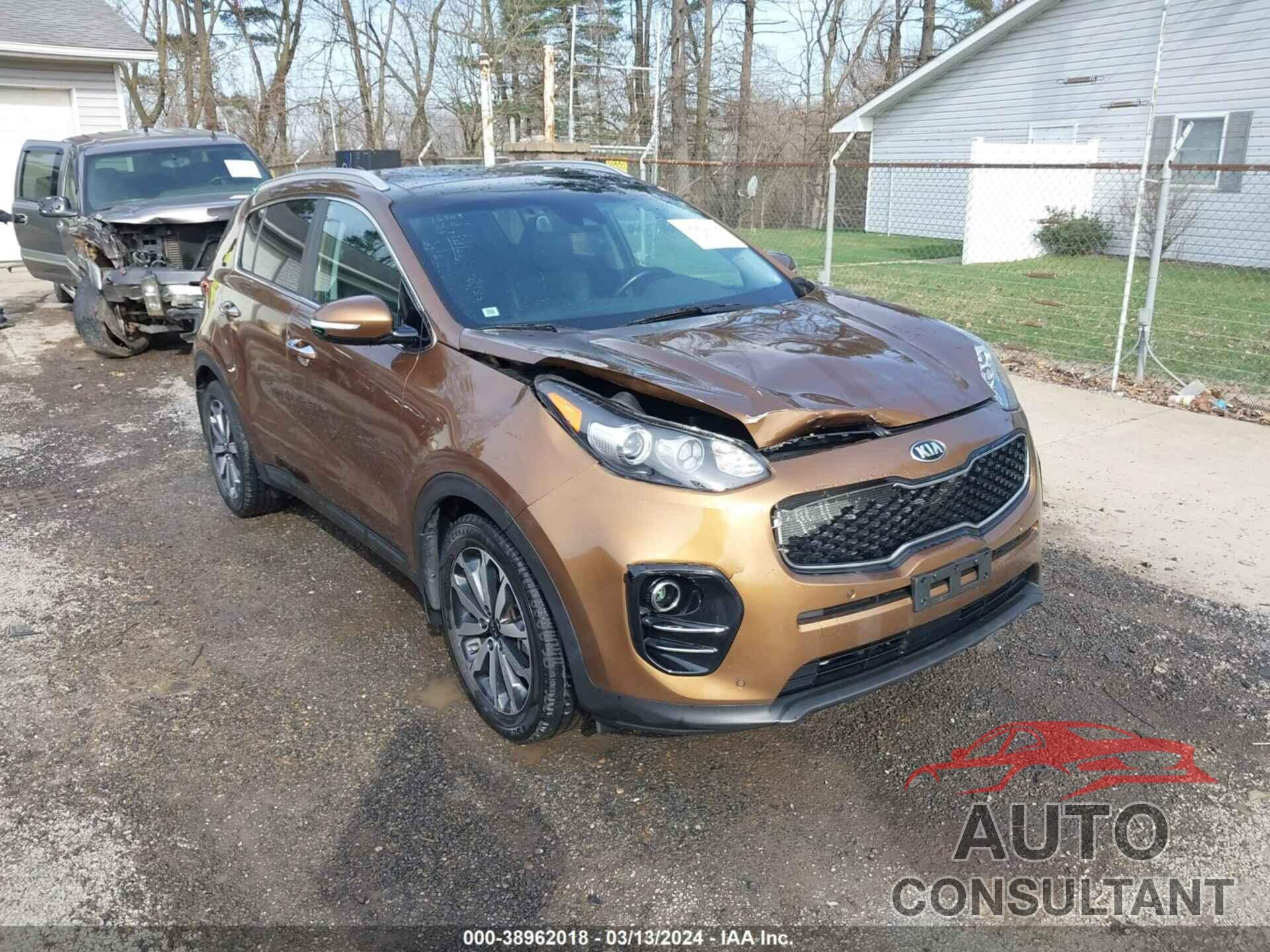 KIA SPORTAGE 2017 - KNDPN3AC5H7237662