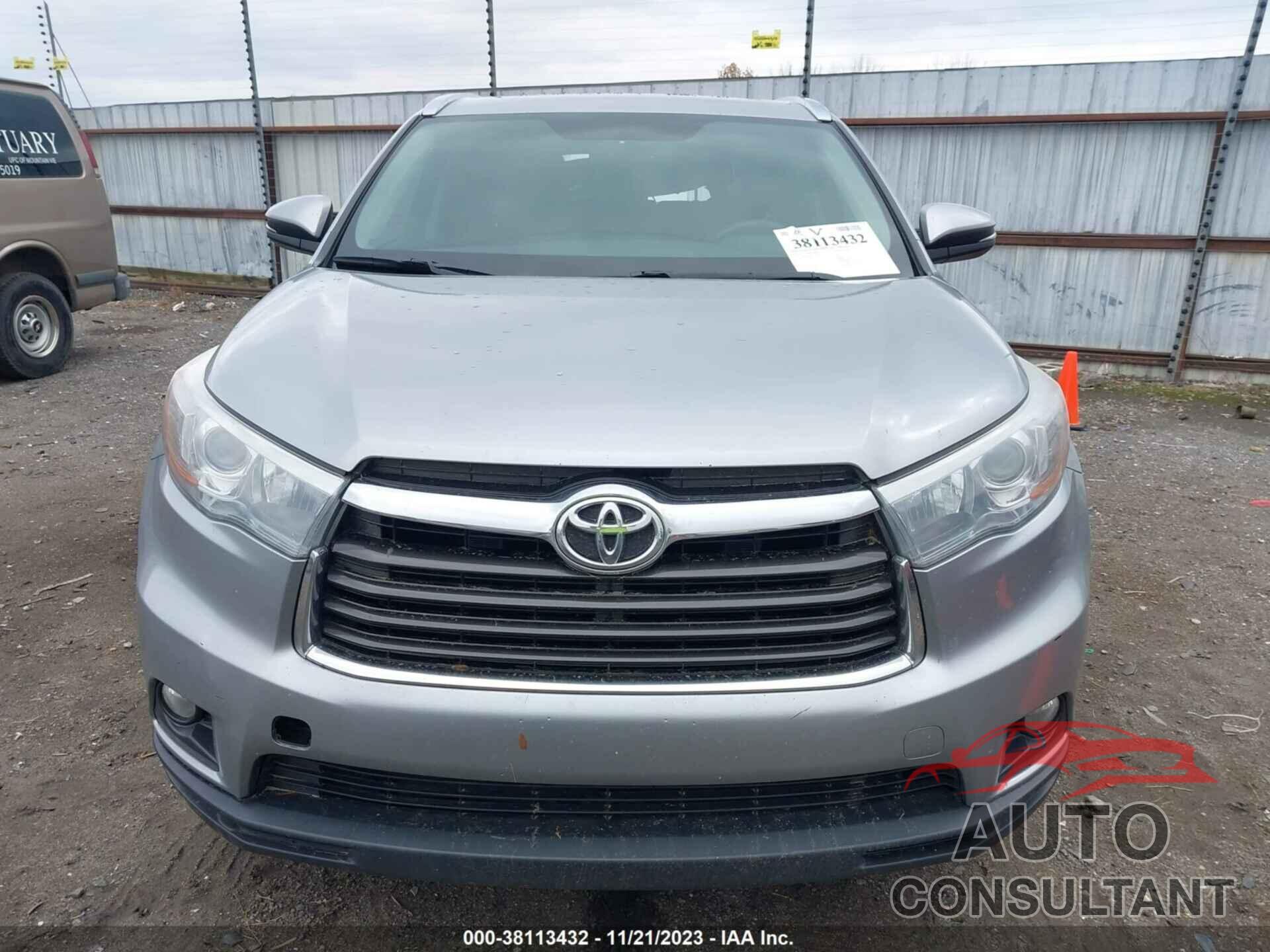 TOYOTA HIGHLANDER 2016 - 5TDKKRFH6GS139805