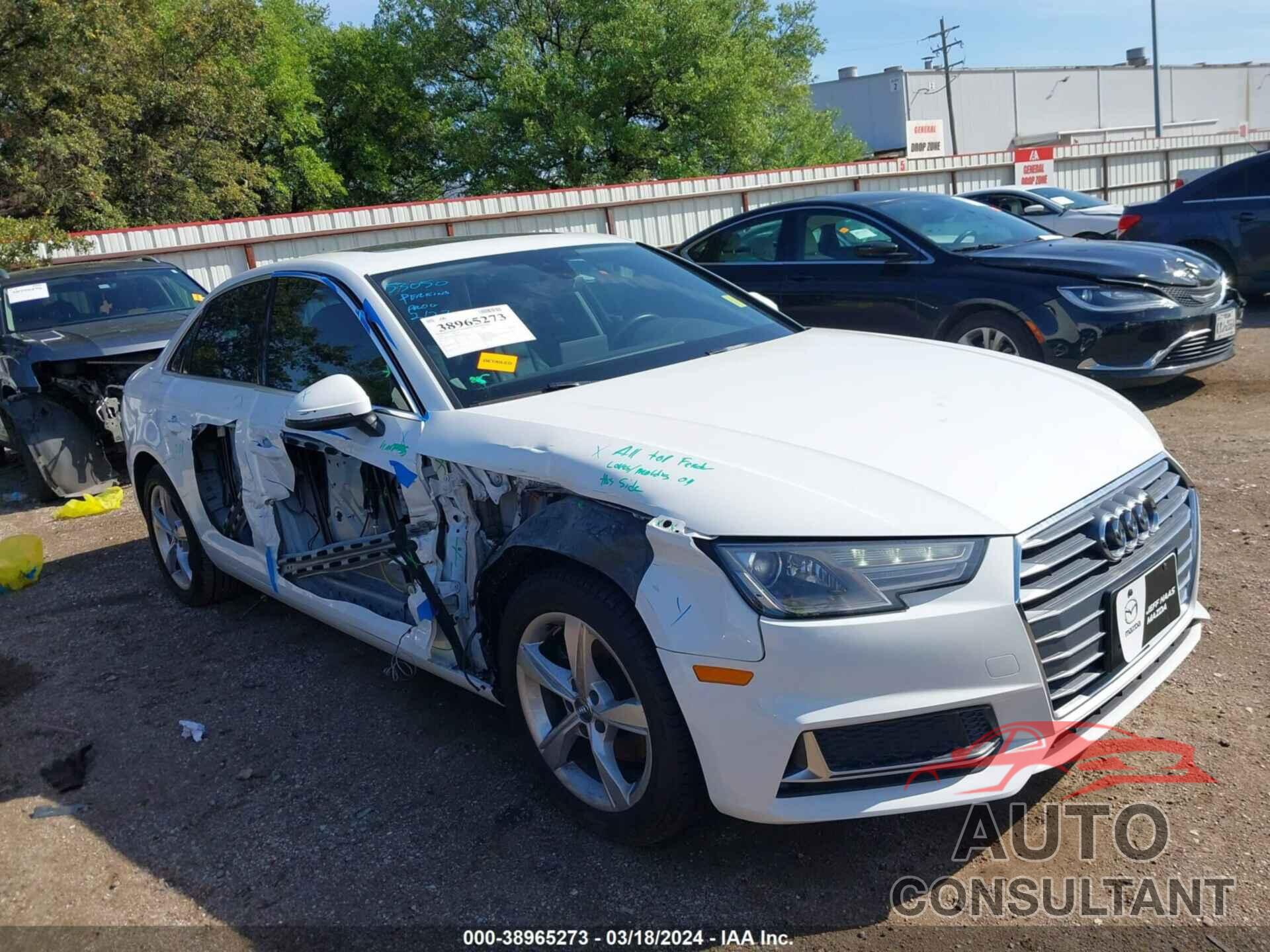 AUDI A4 2019 - WAUGMAF40KA023176