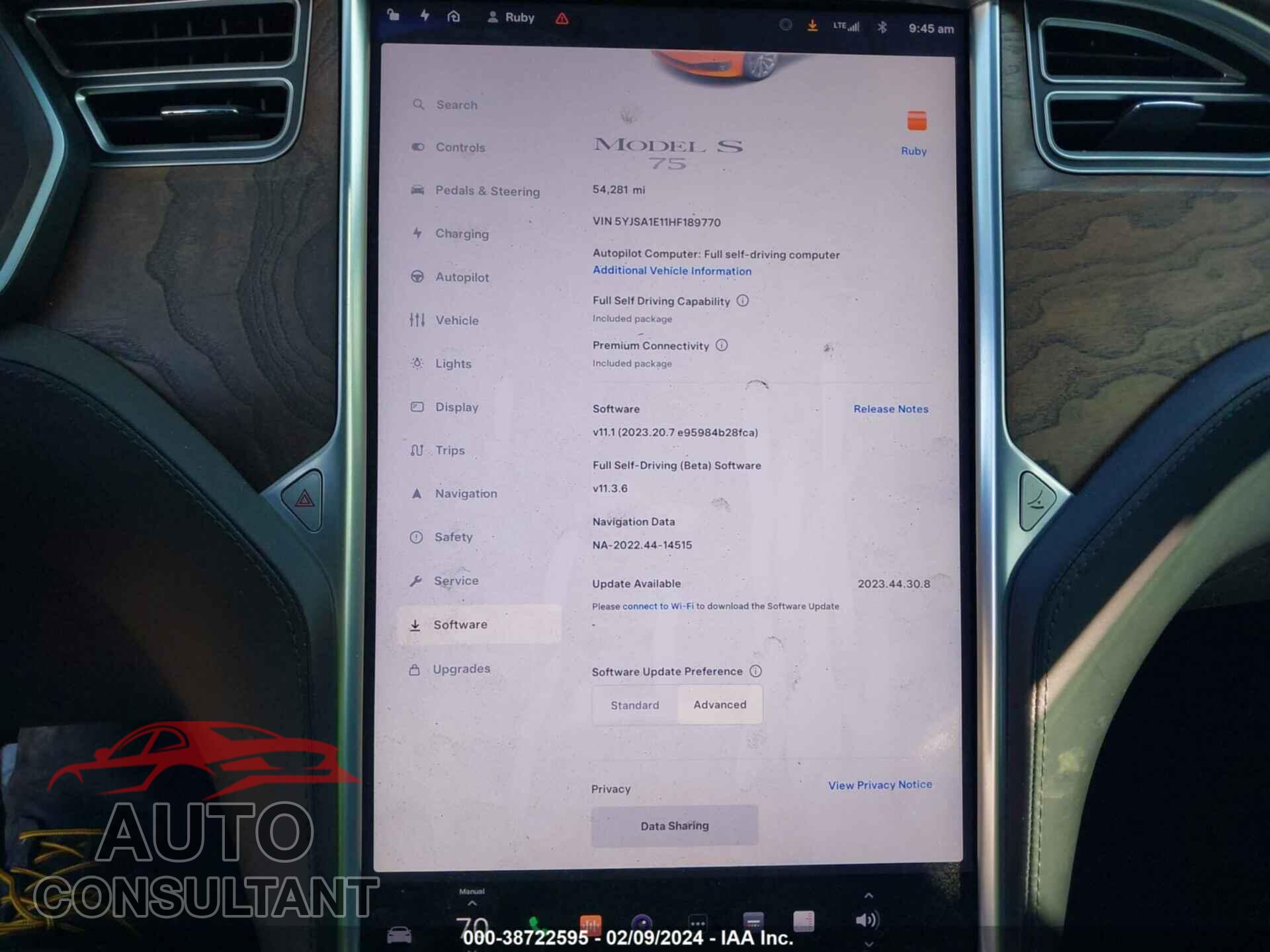 TESLA MODEL S 2017 - 5YJSA1E11HF189770