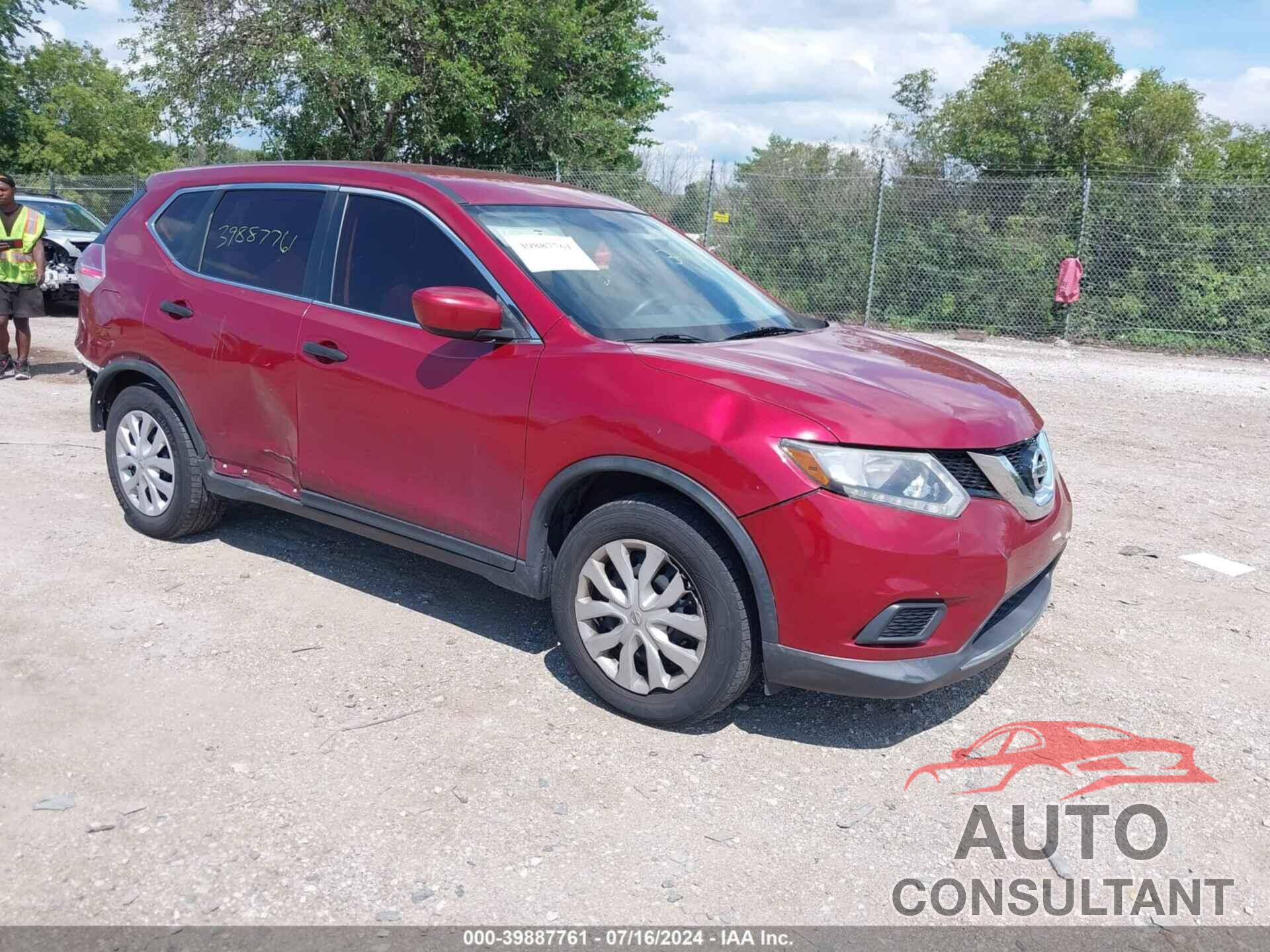 NISSAN ROGUE 2016 - KNMAT2MV6GP669839