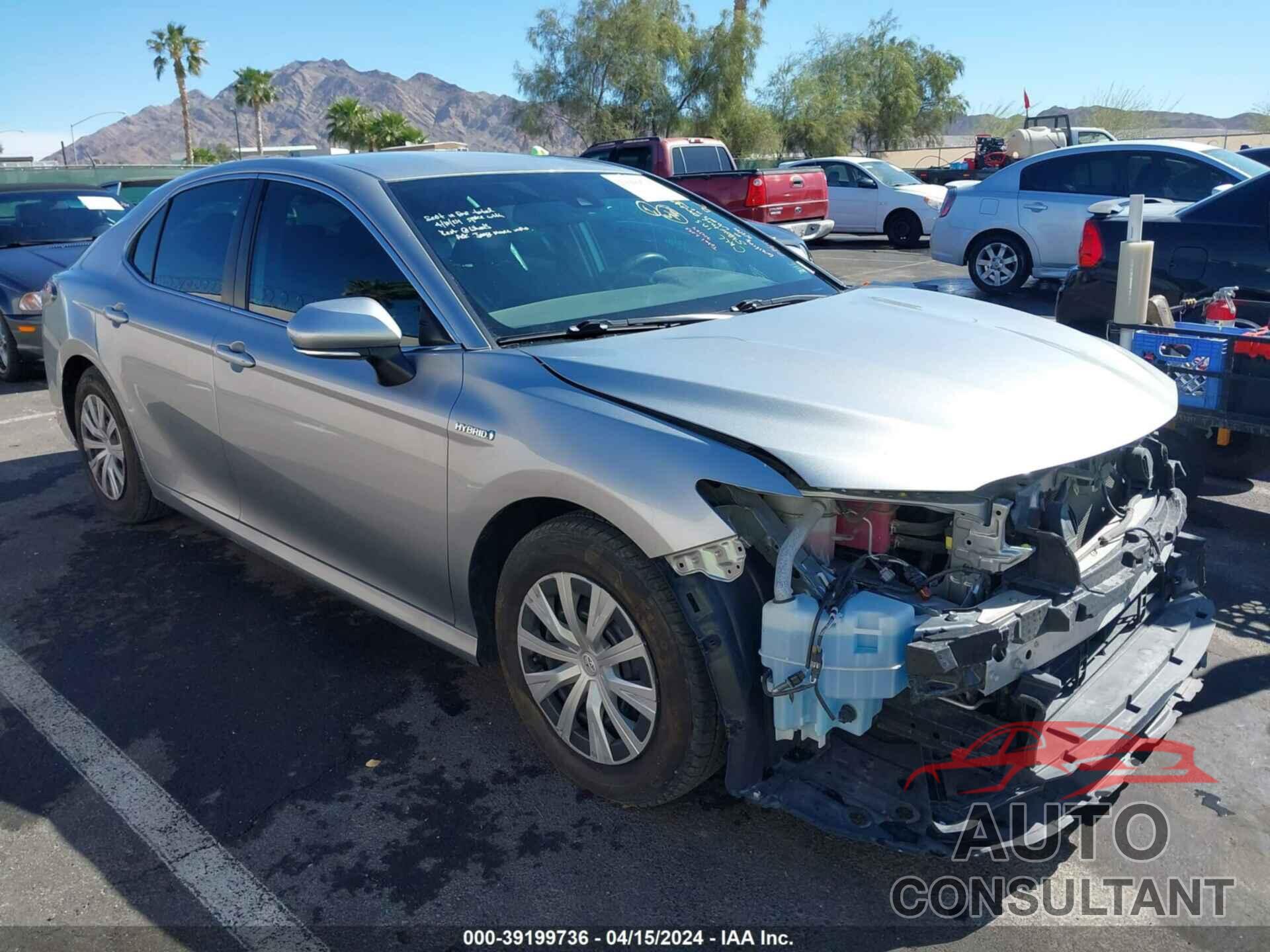 TOYOTA CAMRY HYBRID 2019 - 4T1B31HK6KU511831