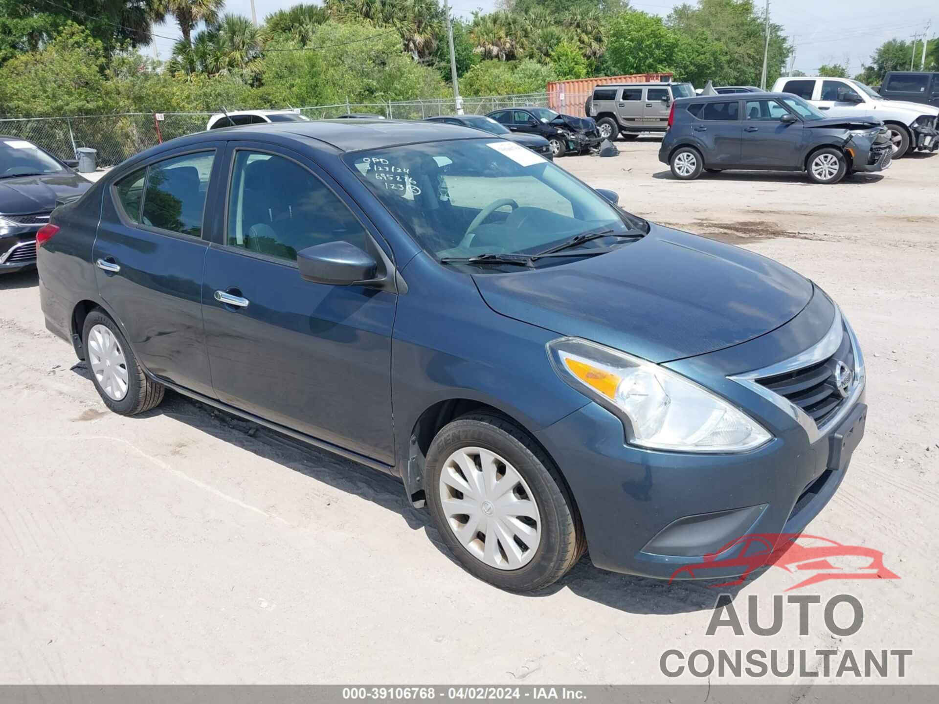 NISSAN VERSA 2016 - 3N1CN7AP6GL819341