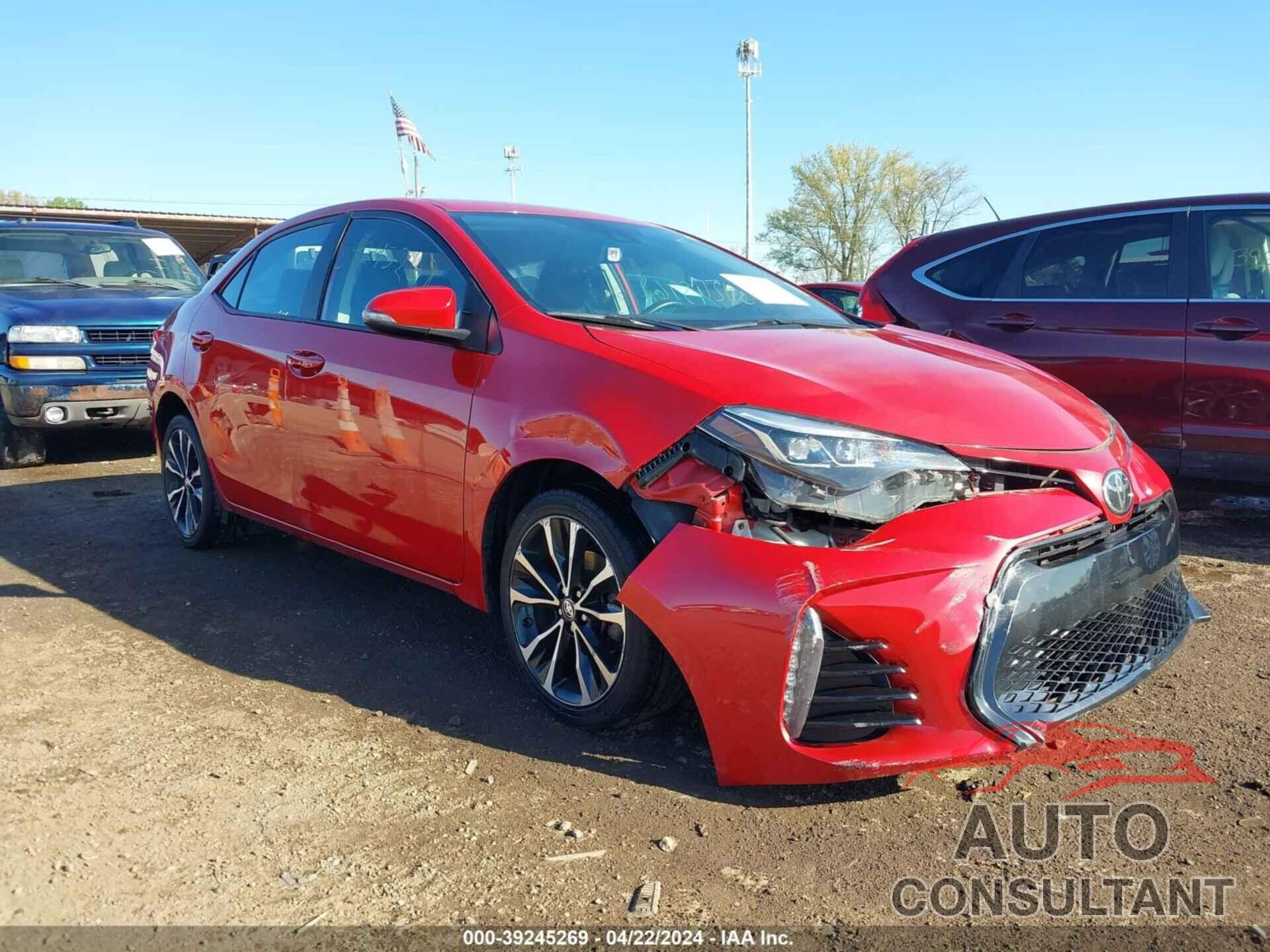 TOYOTA COROLLA 2018 - 2T1BURHE1JC036837