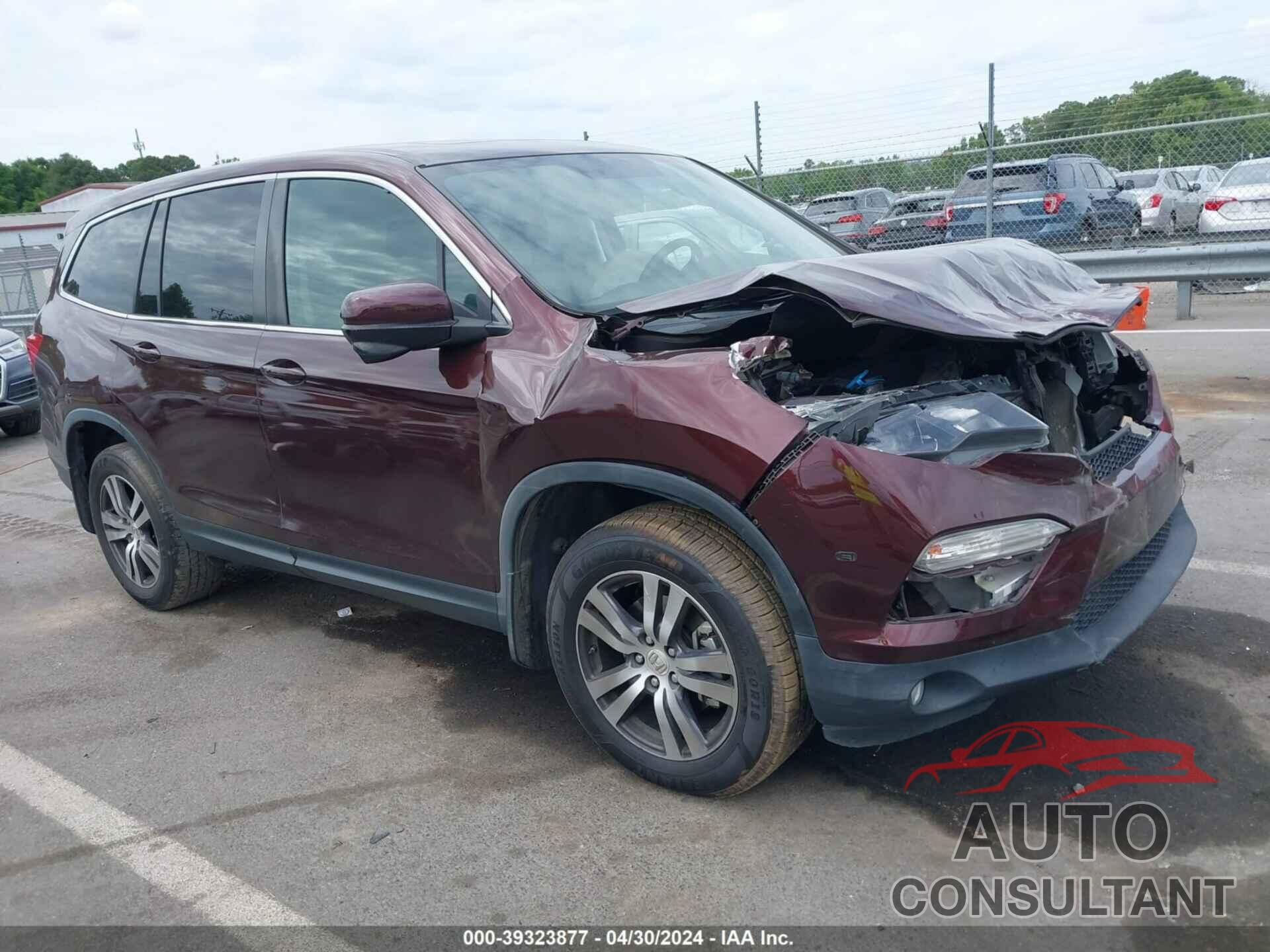 HONDA PILOT 2017 - 5FNYF6H57HB083234