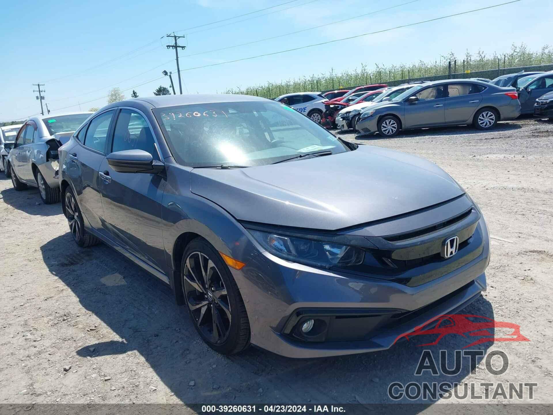 HONDA CIVIC 2019 - 2HGFC2F84KH596465