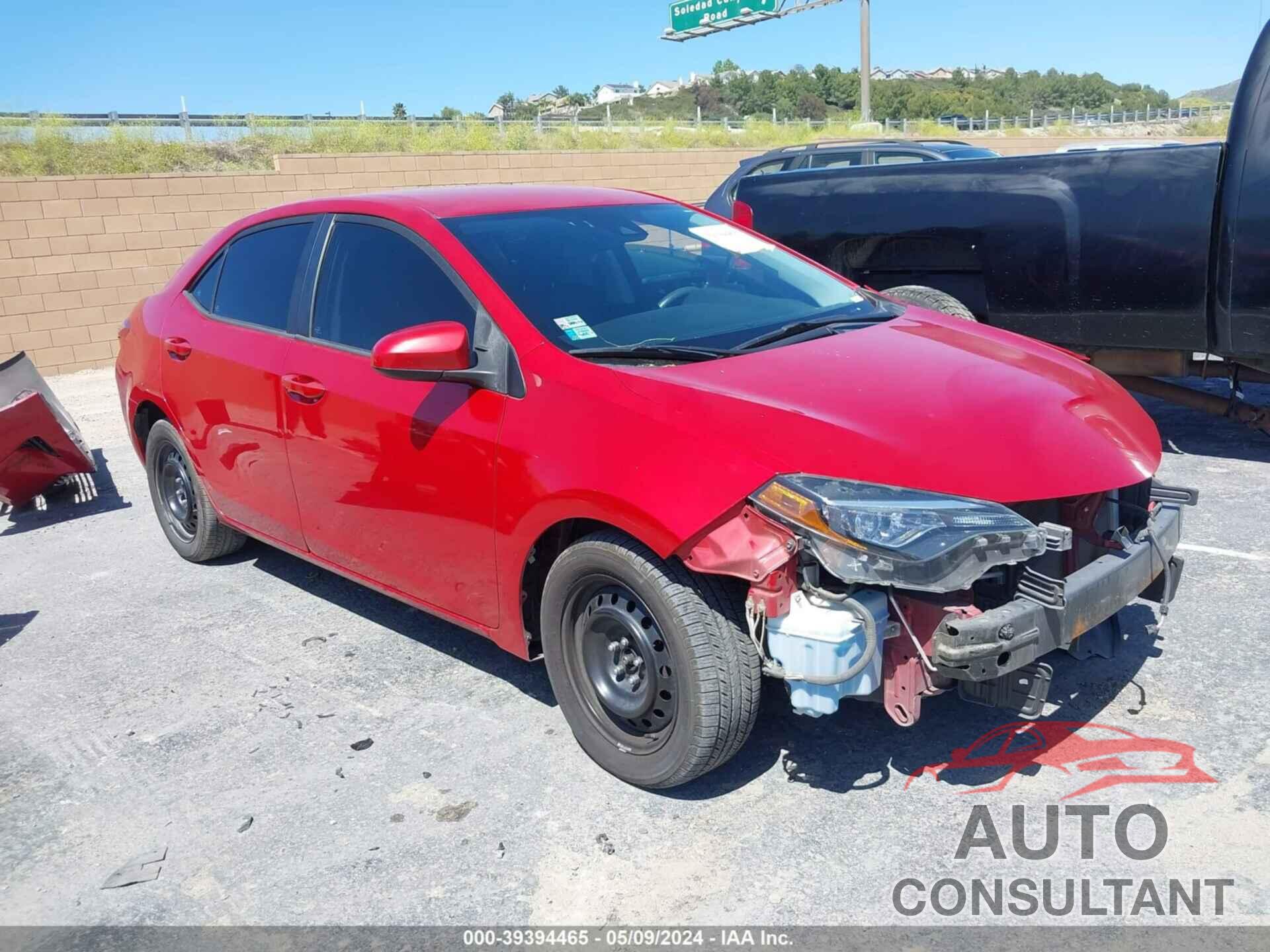 TOYOTA COROLLA 2018 - 2T1BURHEXJC012181