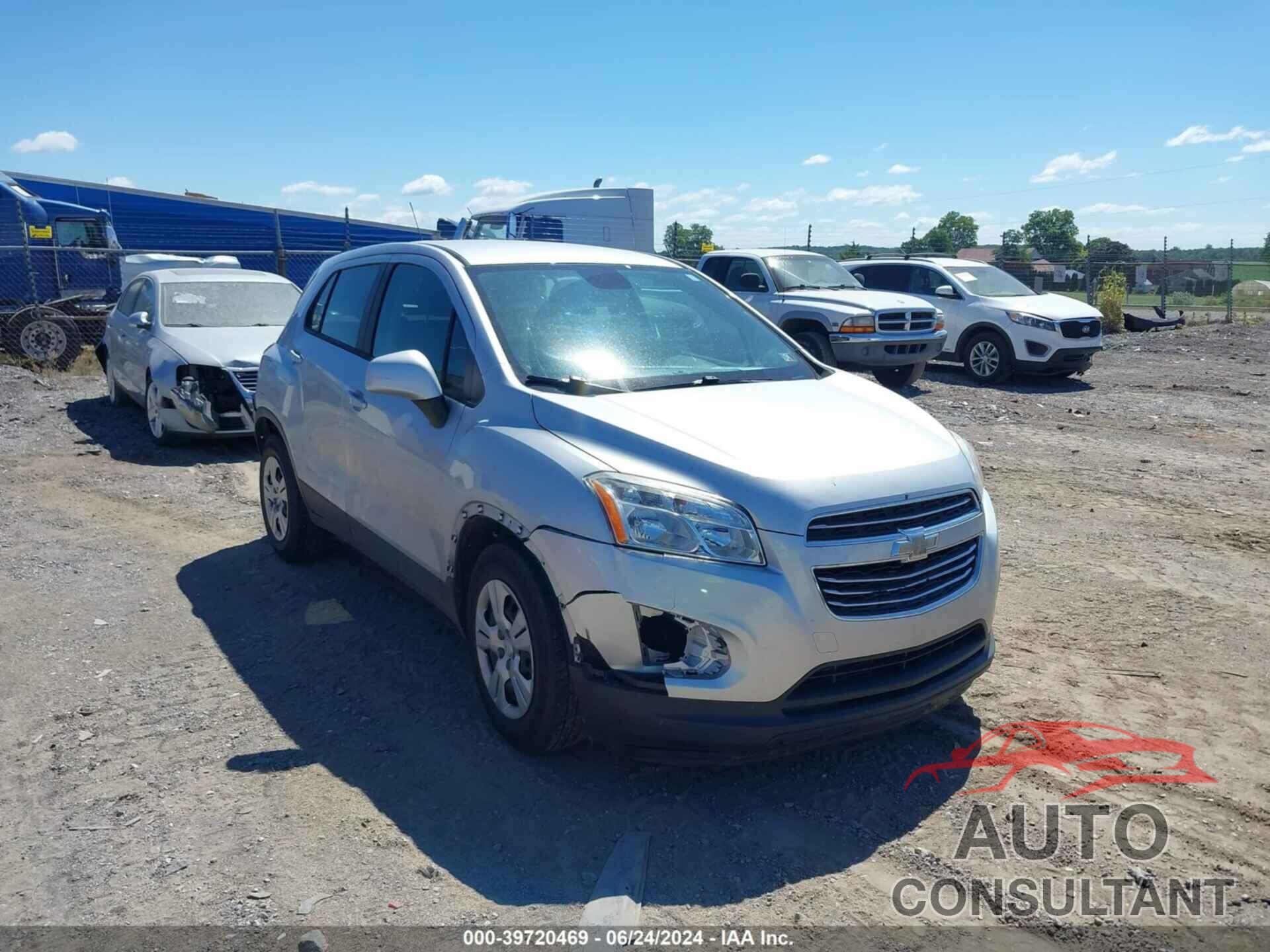 CHEVROLET TRAX 2016 - 3GNCJKSB3GL276259