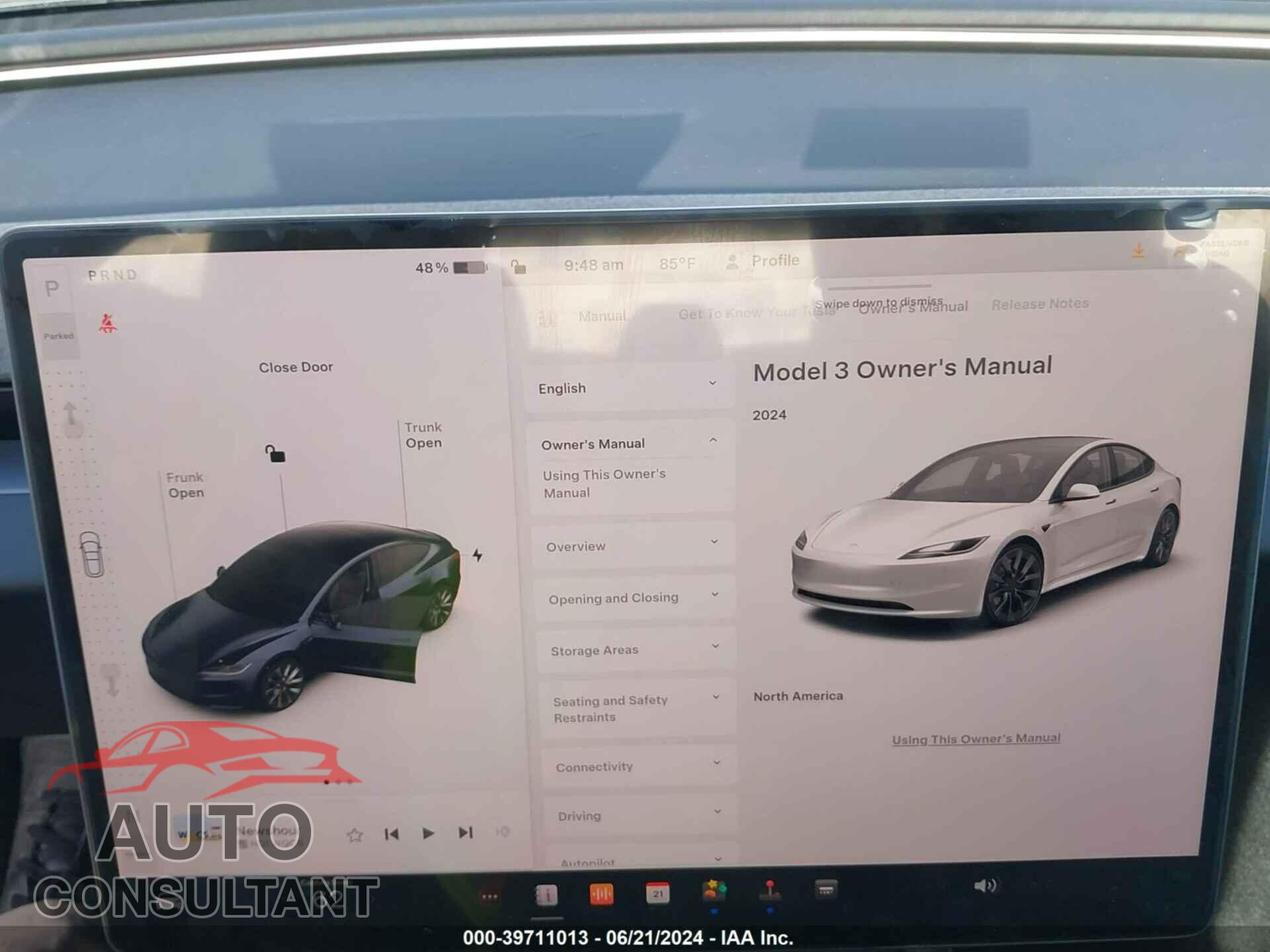 TESLA MODEL 3 2024 - 5YJ3E1EA2RF740847