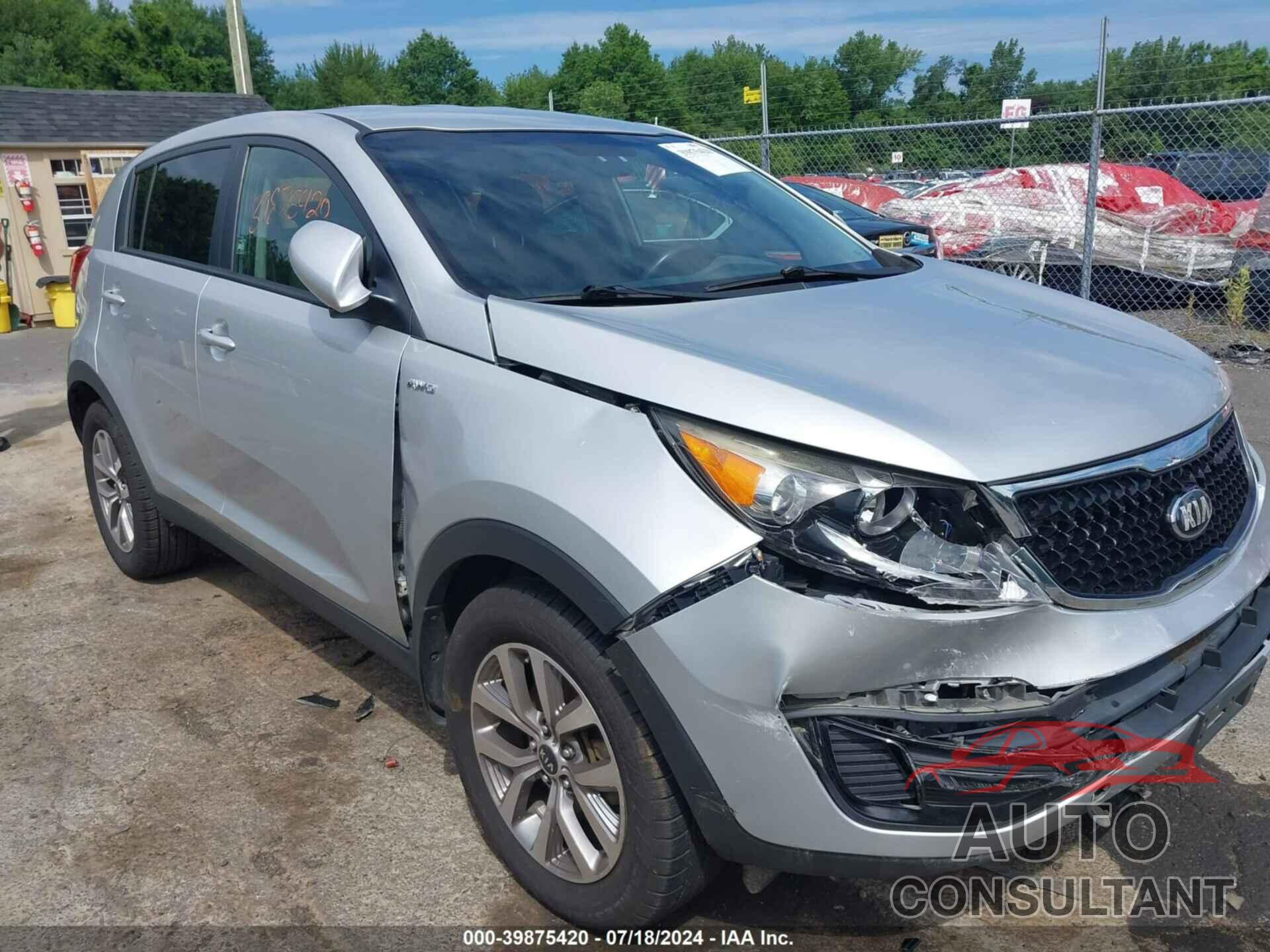 KIA SPORTAGE 2016 - KNDPBCAC7G7834433