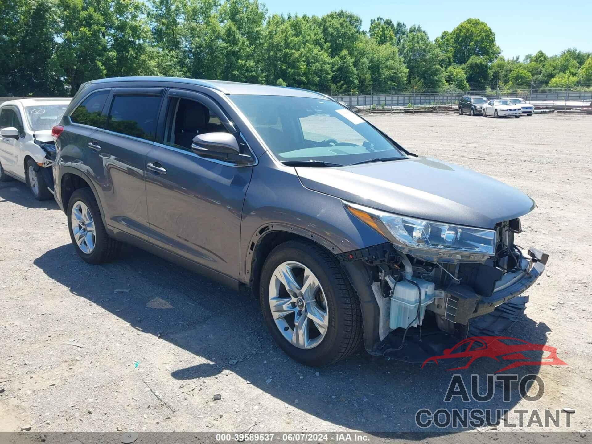 TOYOTA HIGHLANDER 2018 - 5TDYZRFH0JS264232