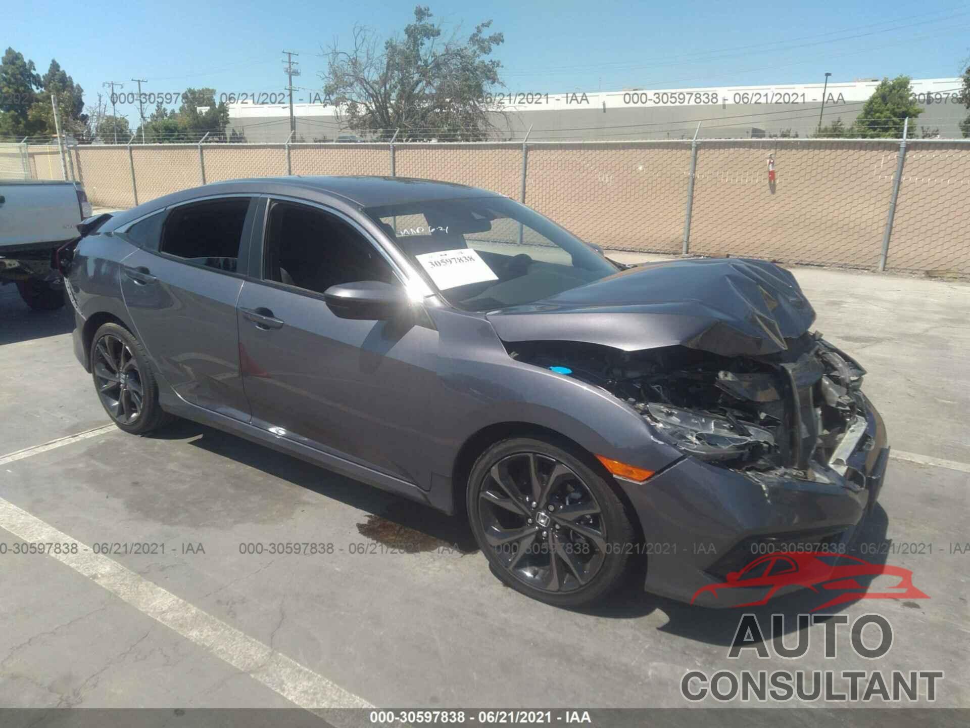 HONDA CIVIC SEDAN 2019 - 19XFC2F85KE213482