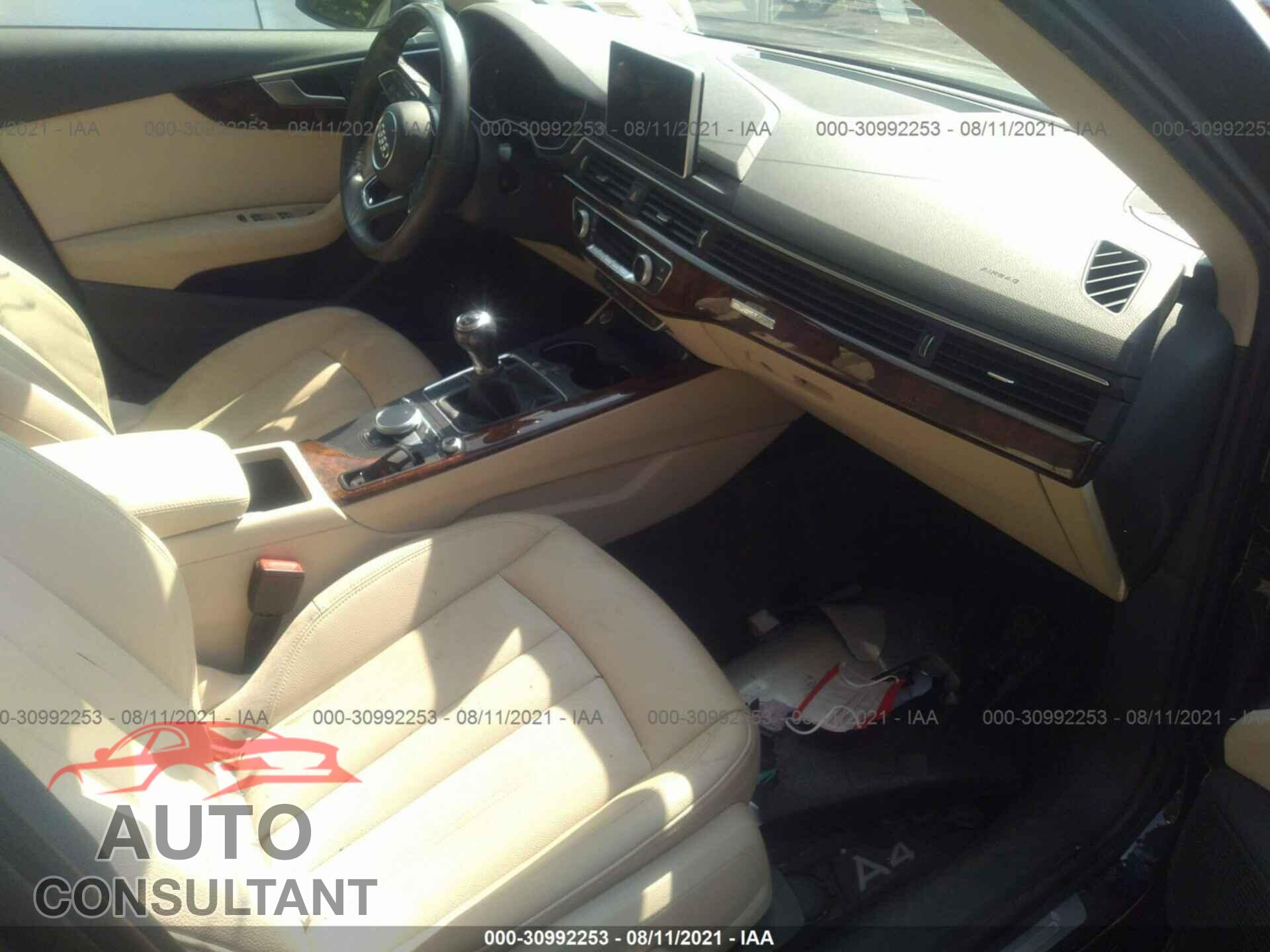 AUDI A4 2017 - WAUPNAF45HN058813