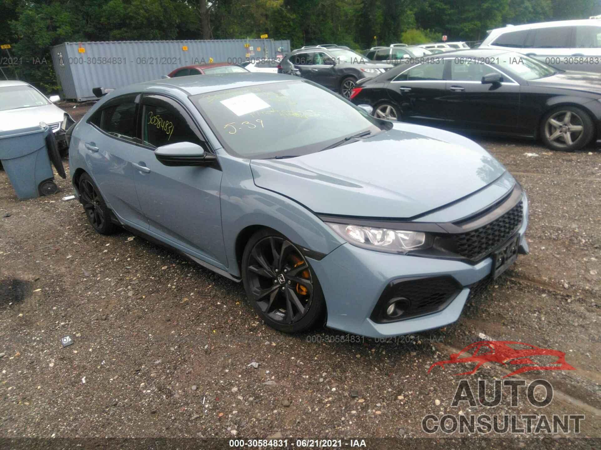 HONDA CIVIC HATCHBACK 2017 - SHHFK7H4XHU421739