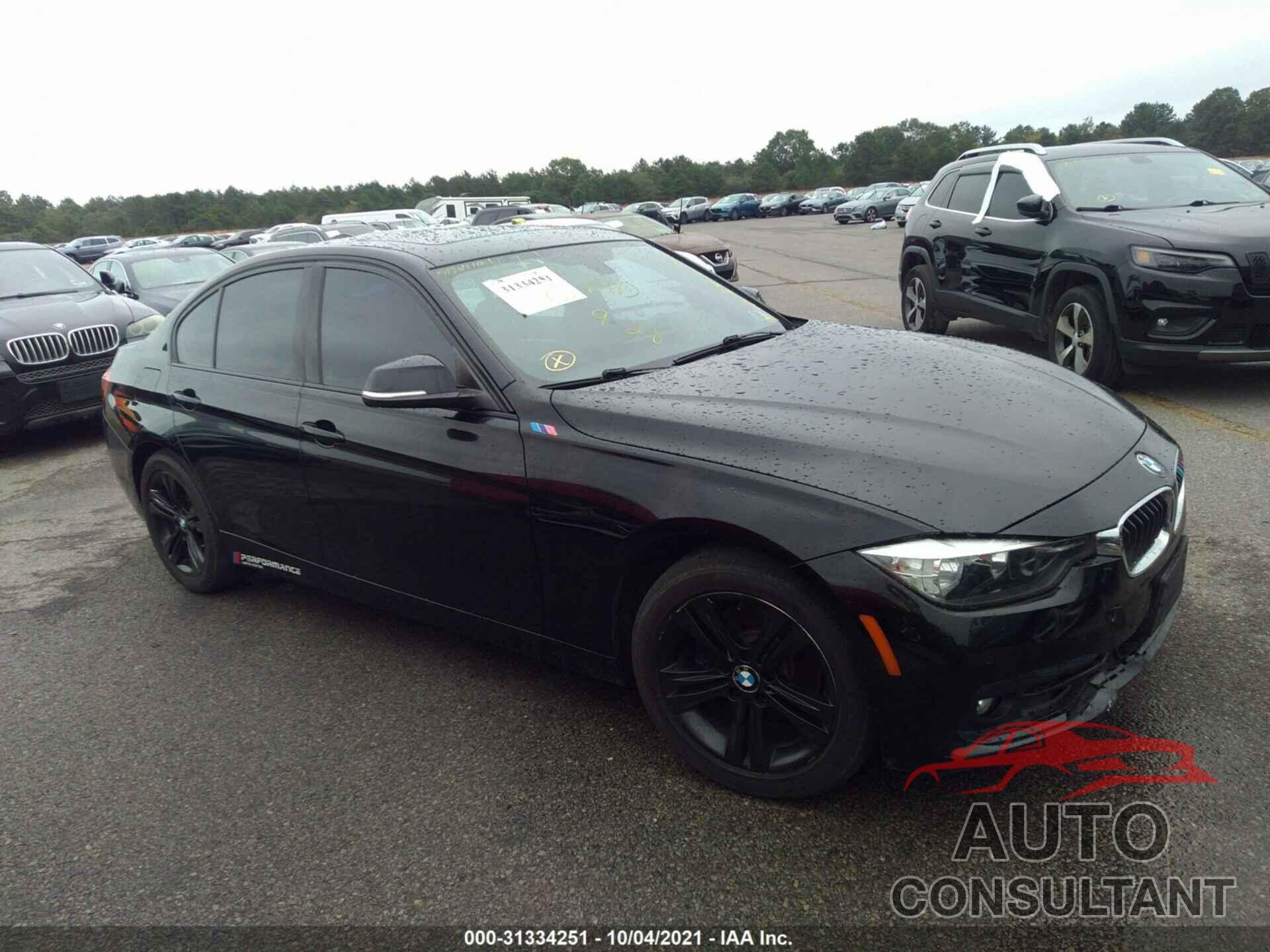 BMW 3 SERIES 2017 - WBA8D9C51HA003690