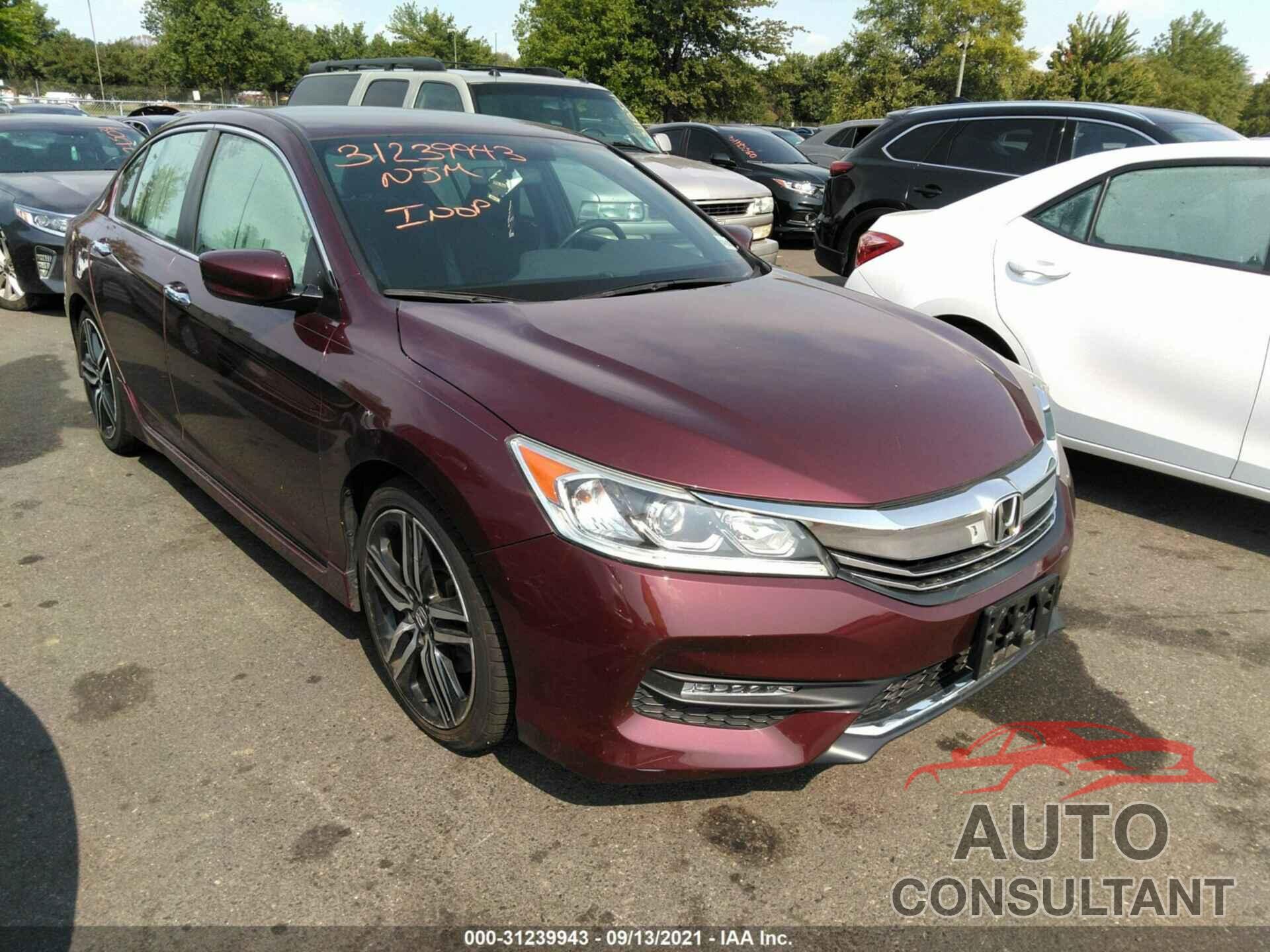 HONDA ACCORD SEDAN 2016 - 1HGCR2F56GA077916