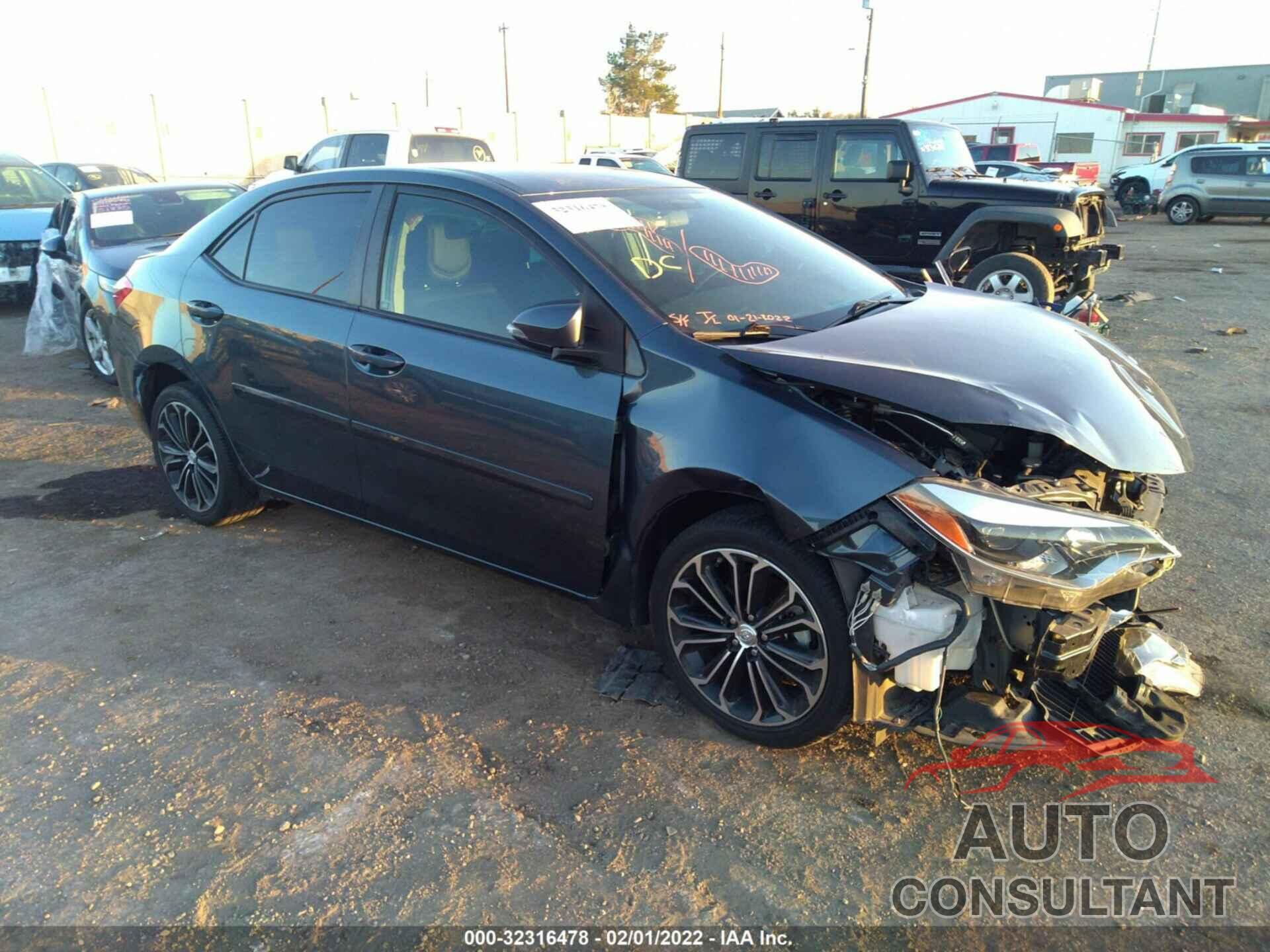 TOYOTA COROLLA 2016 - 2T1BURHE4GC605947