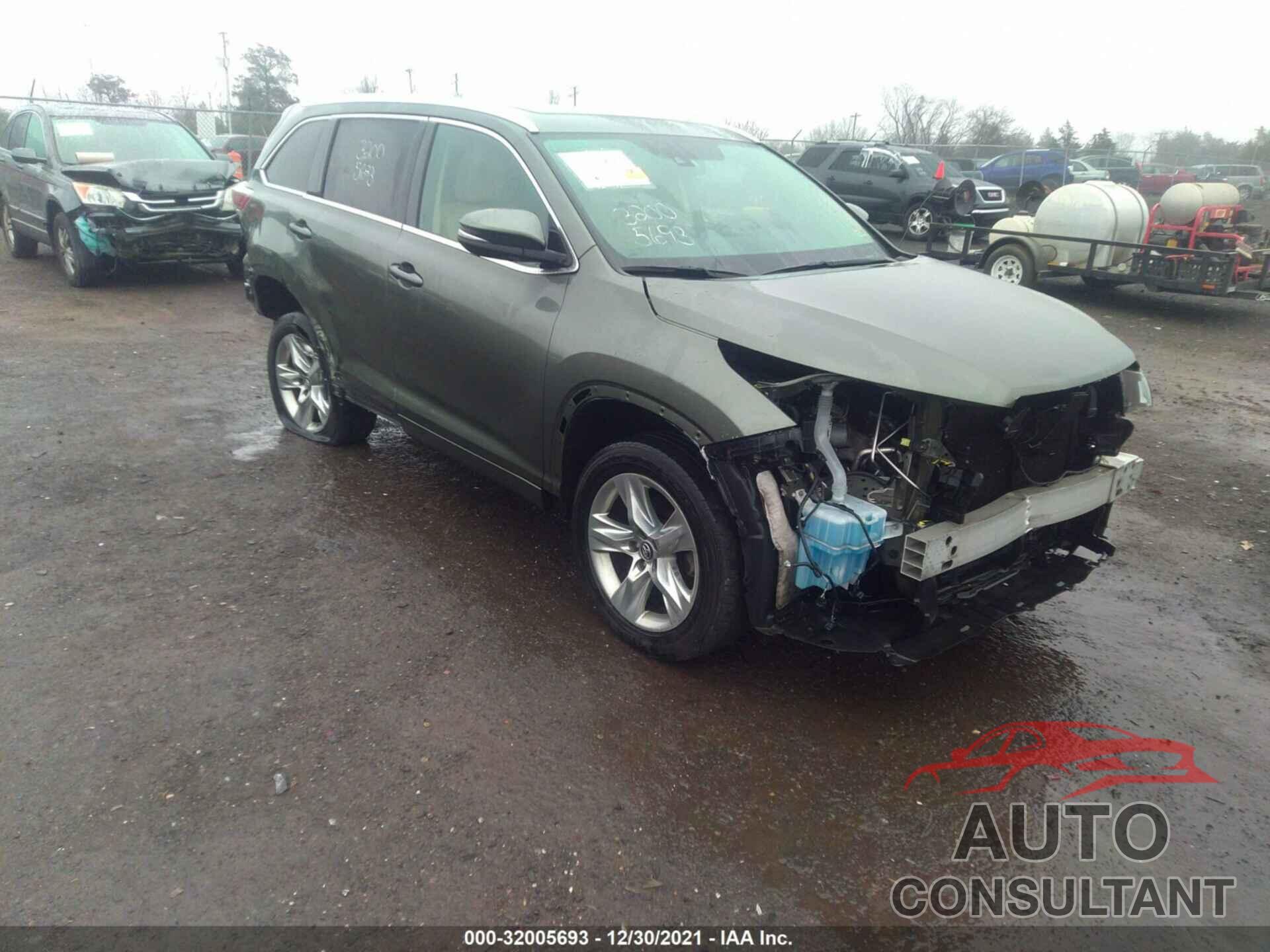 TOYOTA HIGHLANDER 2016 - 5TDDKRFH9GS339098