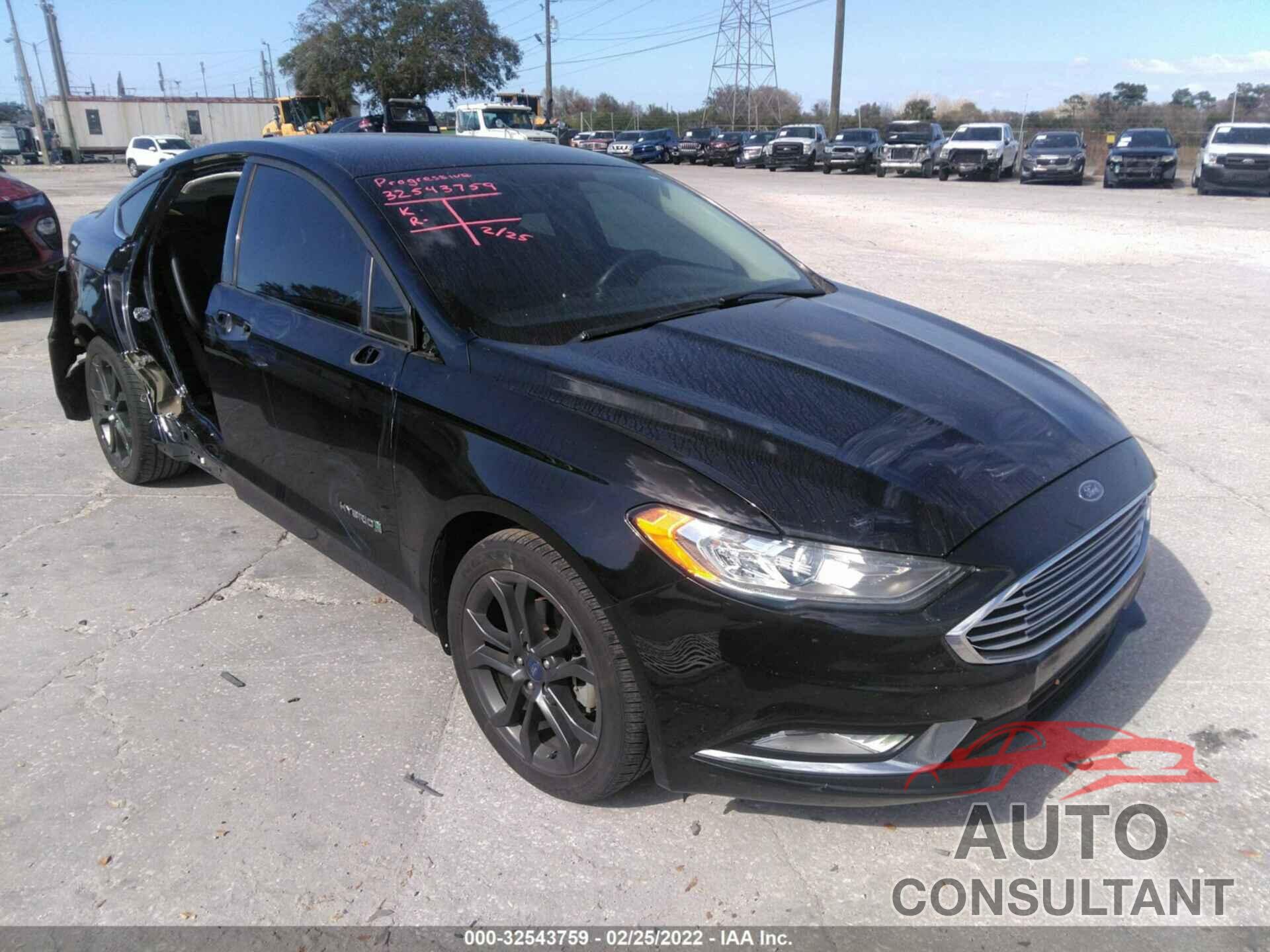 FORD FUSION HYBRID 2018 - 3FA6P0LU9JR197164