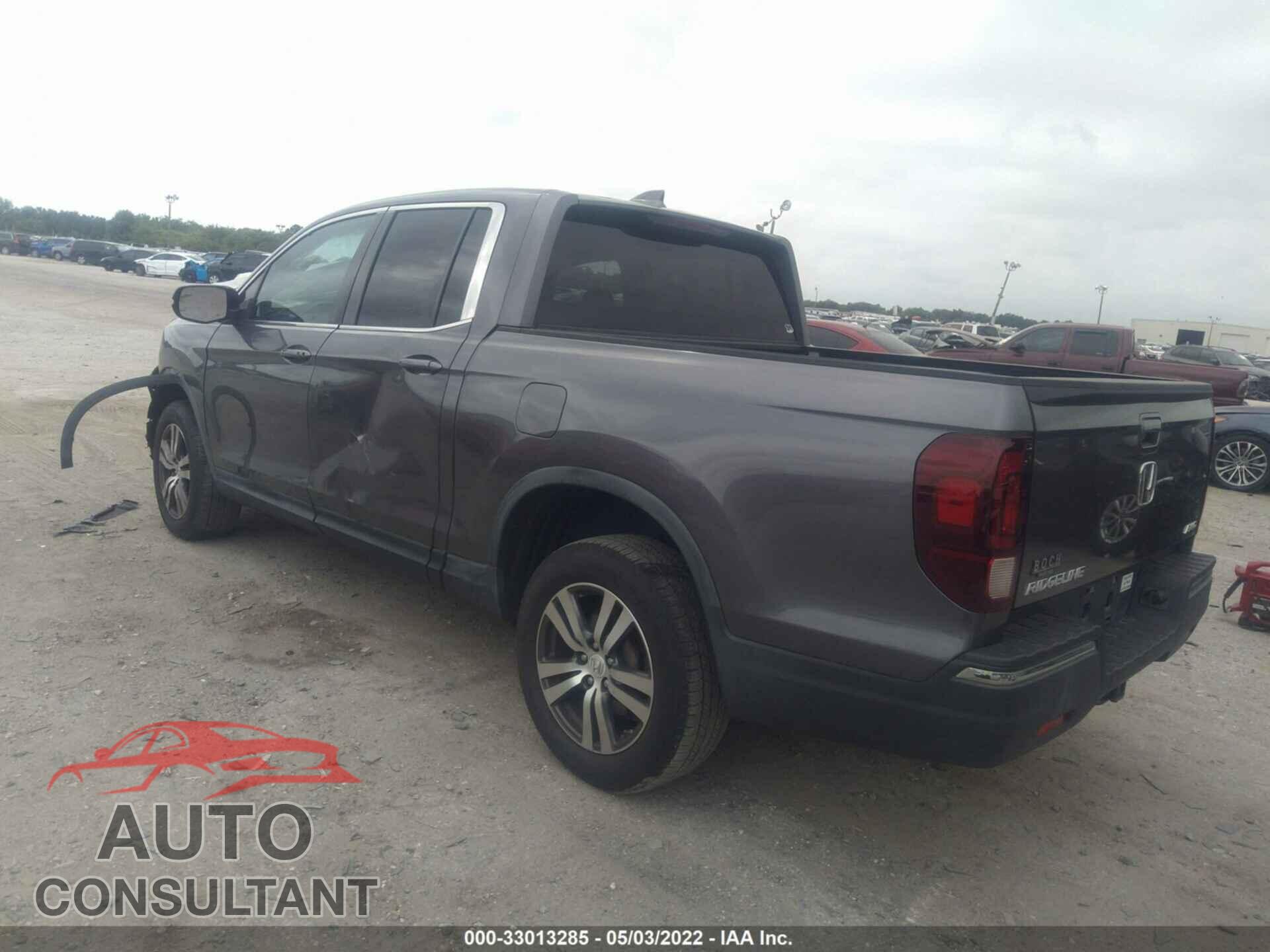 HONDA RIDGELINE 2017 - 5FPYK3F46HB034599