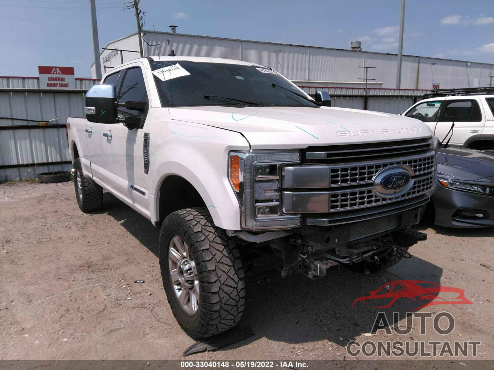 FORD SUPER DUTY F-250 SRW 2019 - 1FT7W2BT8KEC05524