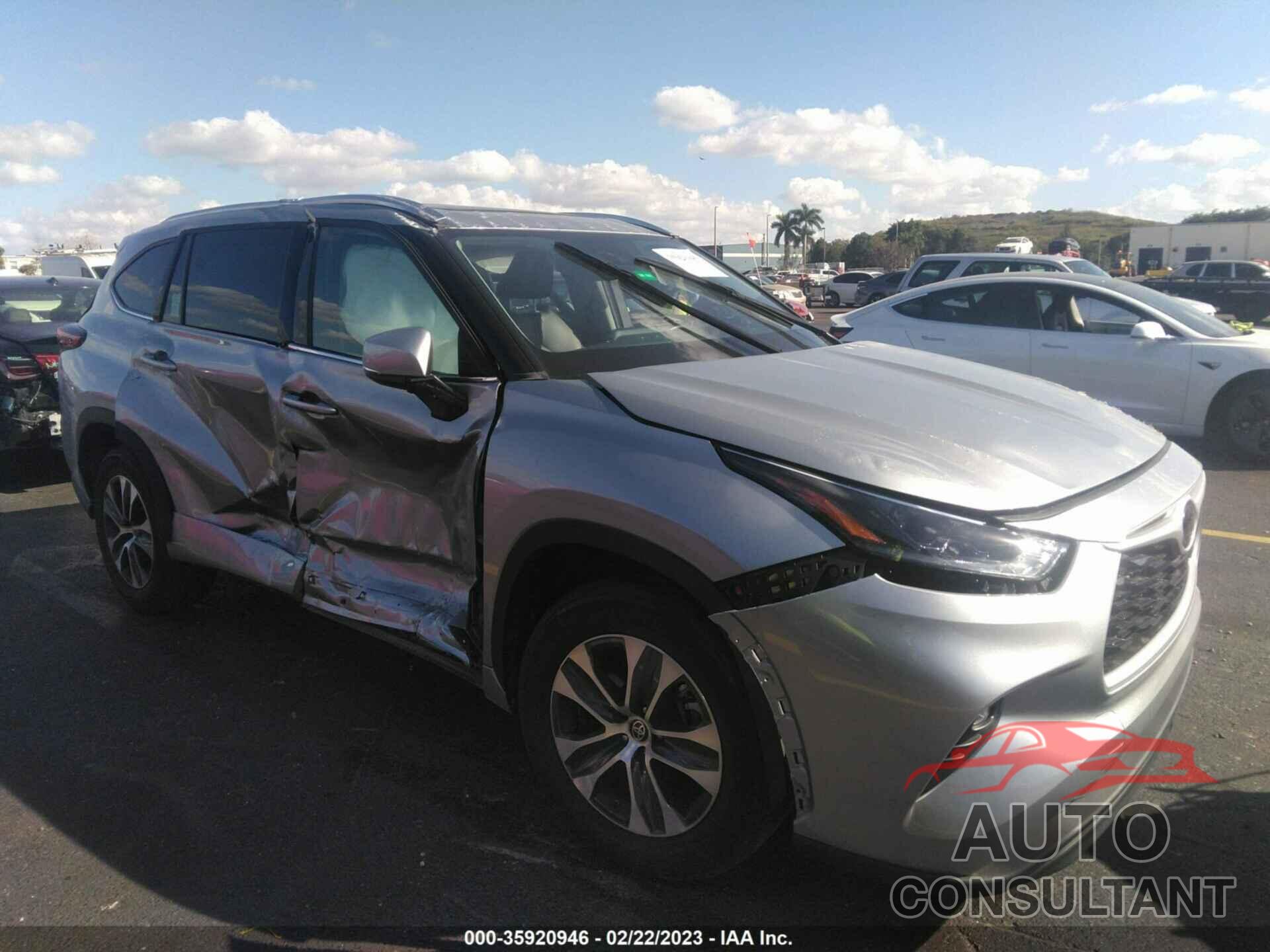 TOYOTA HIGHLANDER 2021 - 5TDGZRAHXMS083162