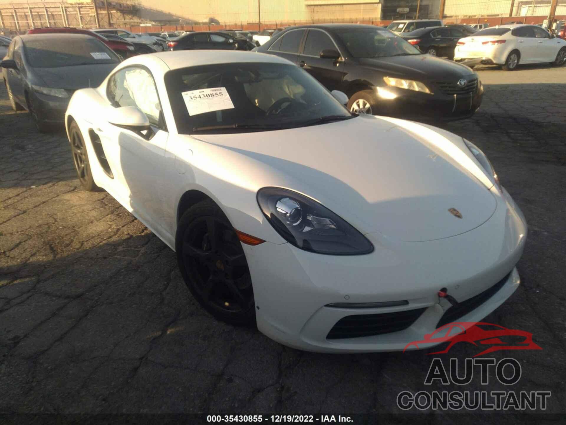 PORSCHE 718 CAYMAN 2018 - WP0AA2A81JK260771